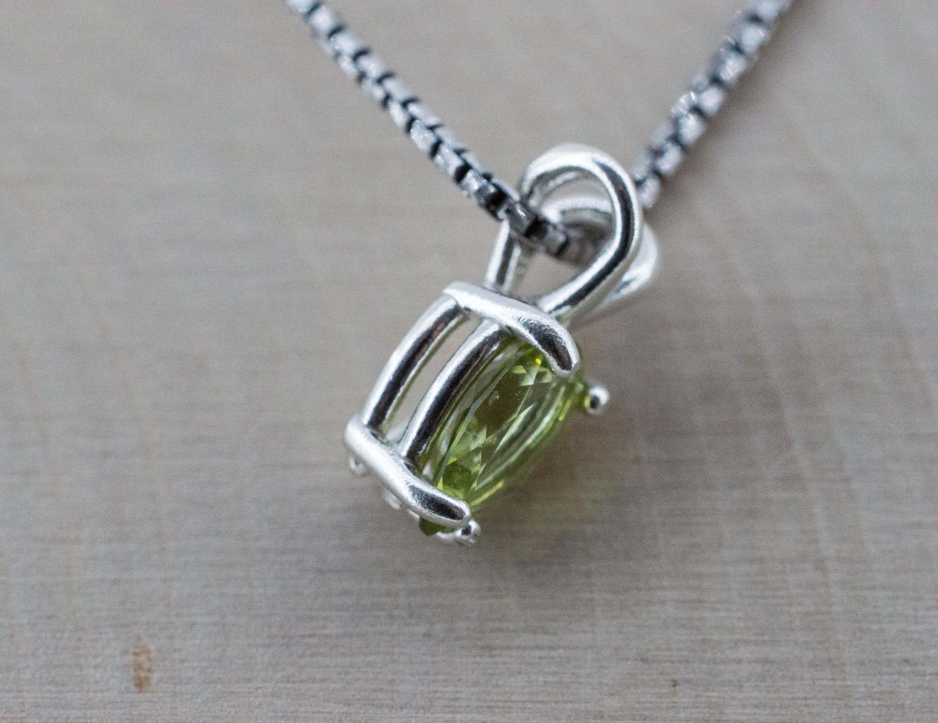 Green Apatite Pendant; Natural Untreated Tanzania Apatite; 0.995cts
