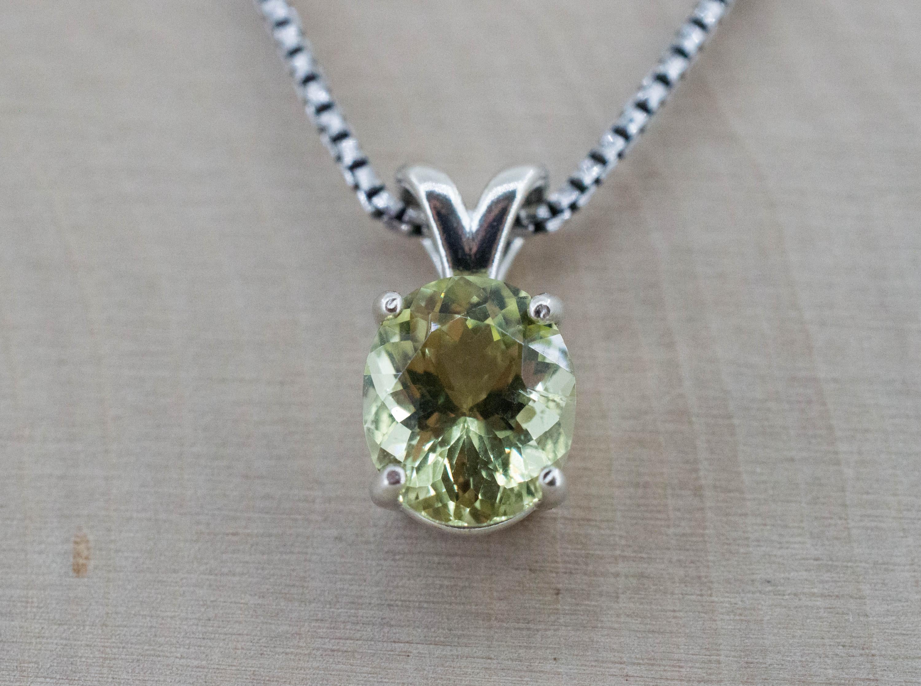 Yellow Apatite Pendant; Natural Untreated Mexico Apatite; 2.615cts