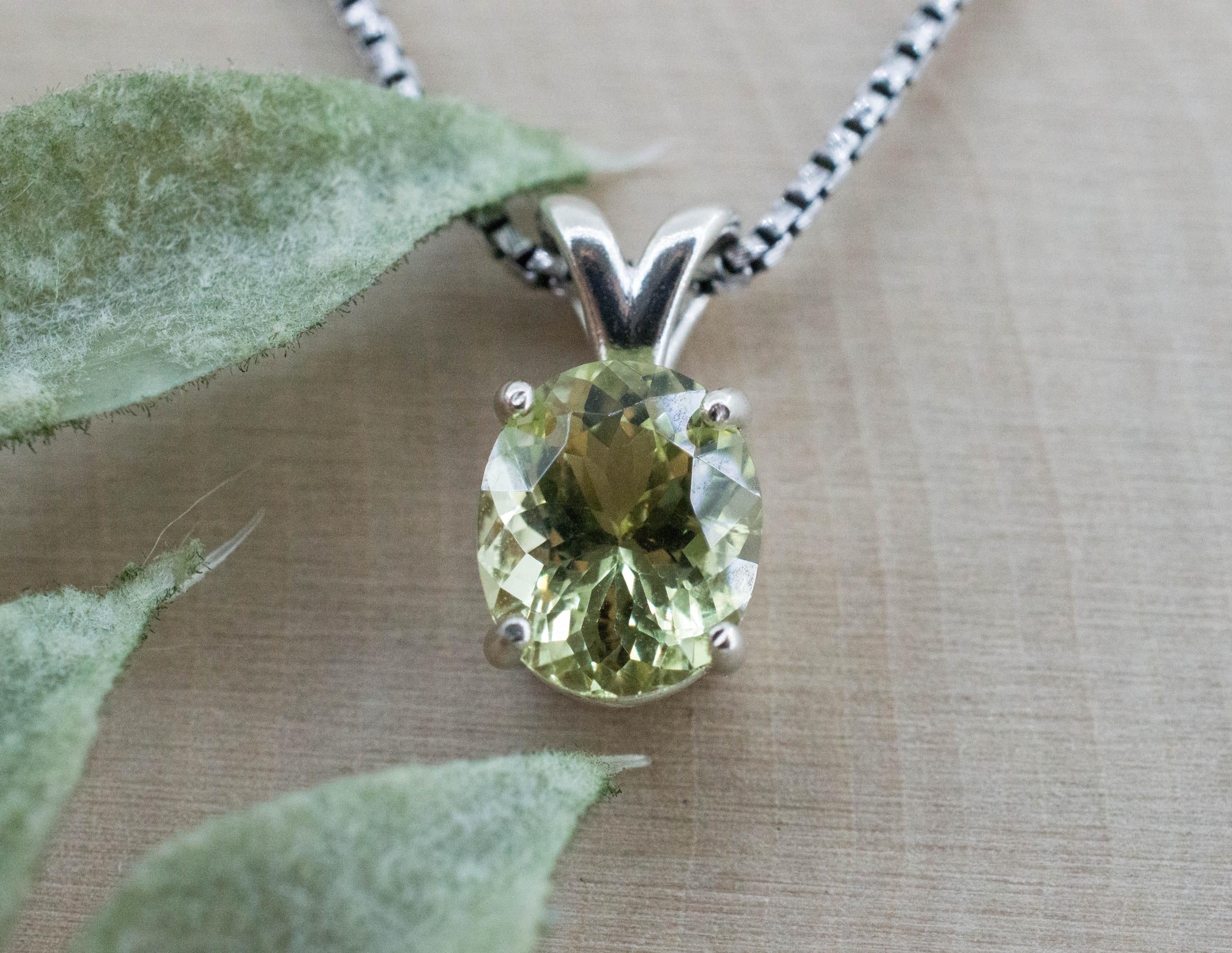 Yellow Apatite Pendant; Natural Untreated Mexico Apatite; 2.615cts