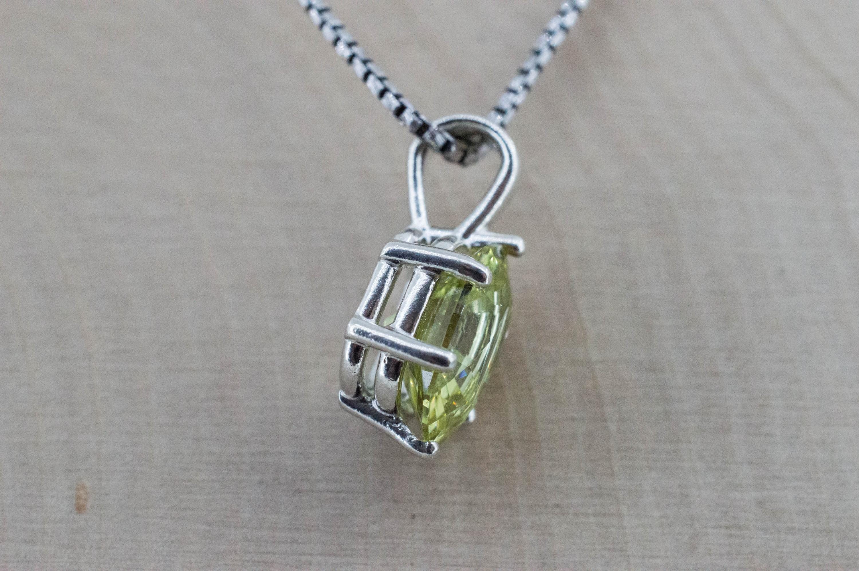 Yellow Apatite Pendant; Natural Untreated Mexico Apatite; 4.030cts