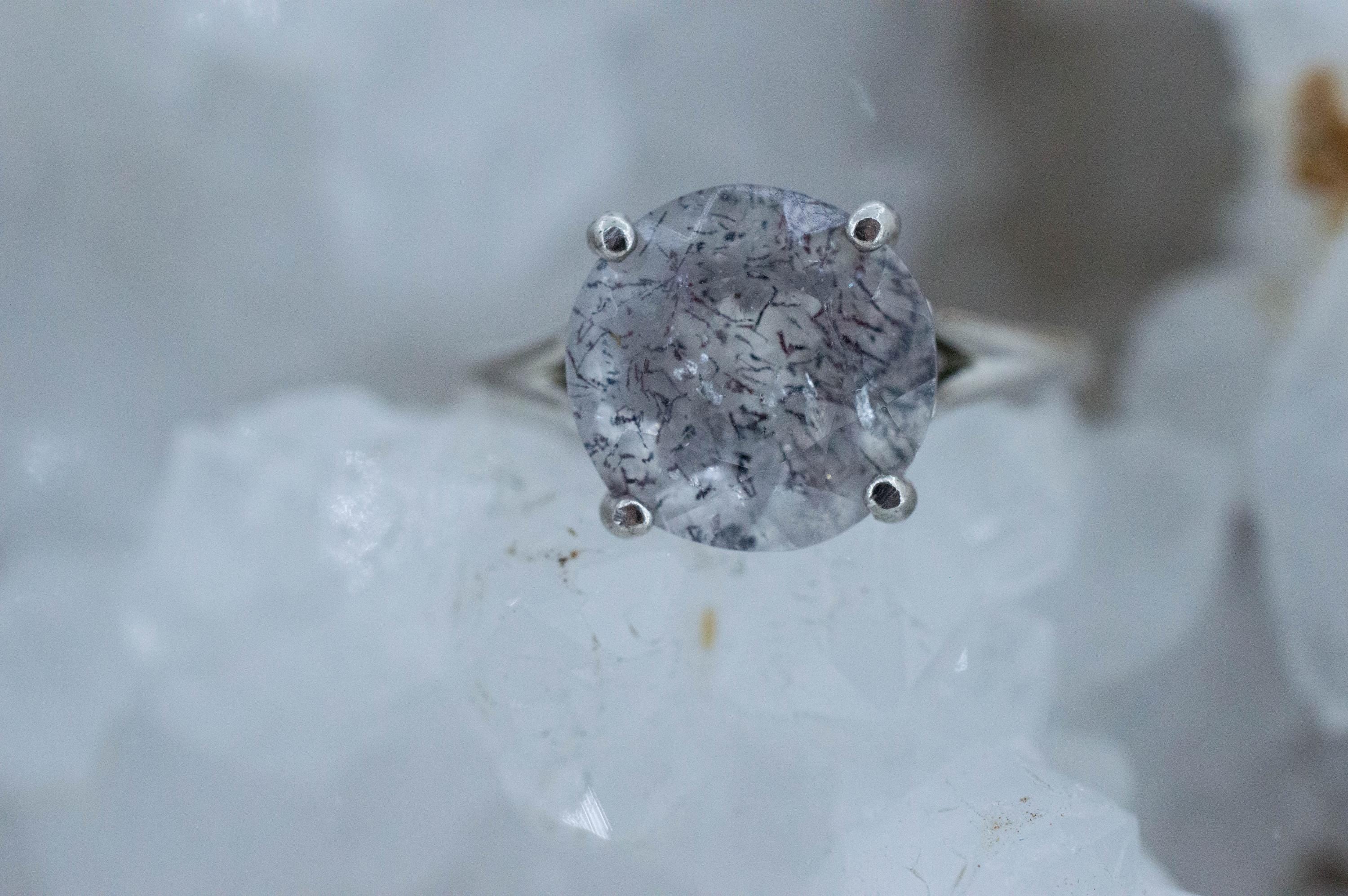 Lepidocrocite Quartz Ring; Natural Untreated Brazil Included Quartz; 3.380cts