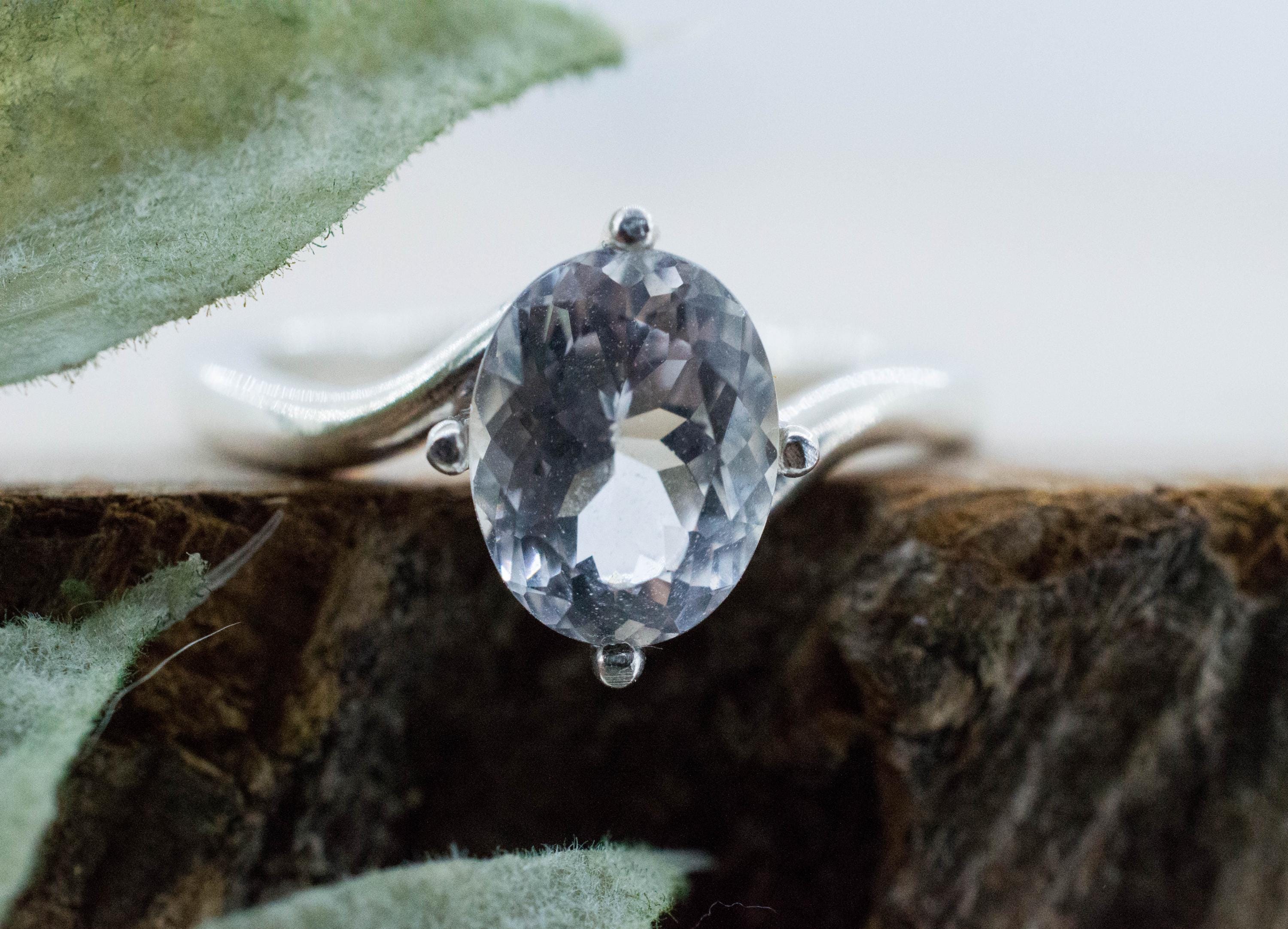 Quartz Ring, Natural Untreated Tanzania Mondo Quartz; 1.790cts