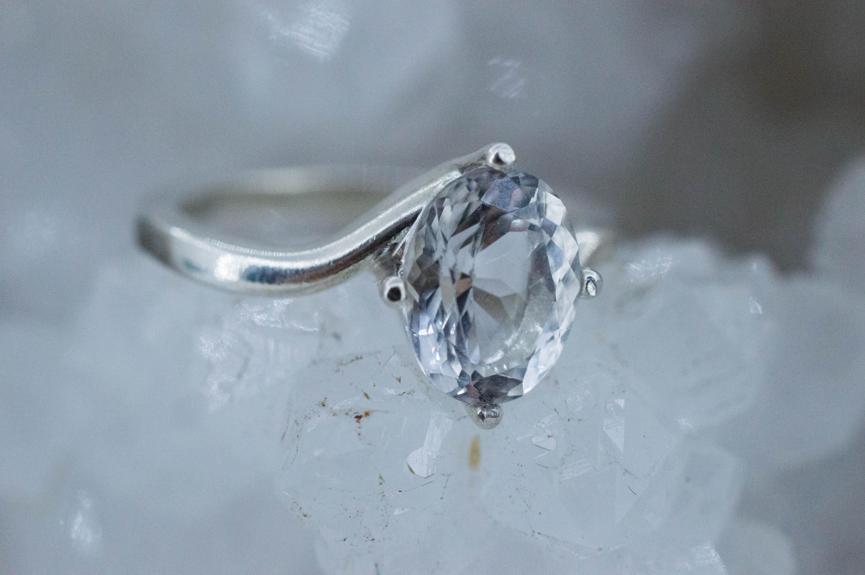 Quartz Ring, Natural Untreated Tanzania Mondo Quartz; 1.790cts