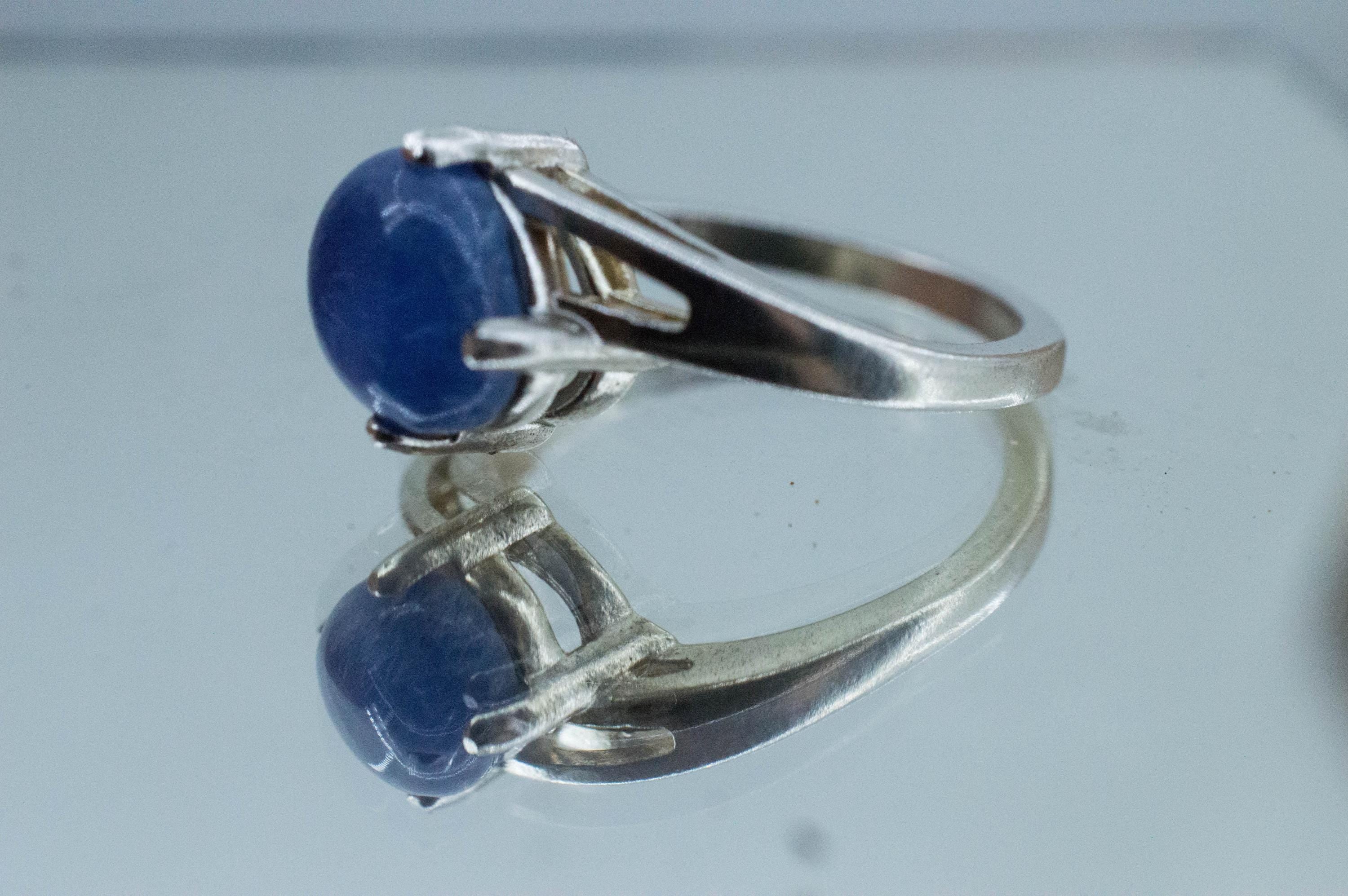 Dumortierite Quartz Ring; Natural Untreated Brazil Dumortierite; 2.520cts