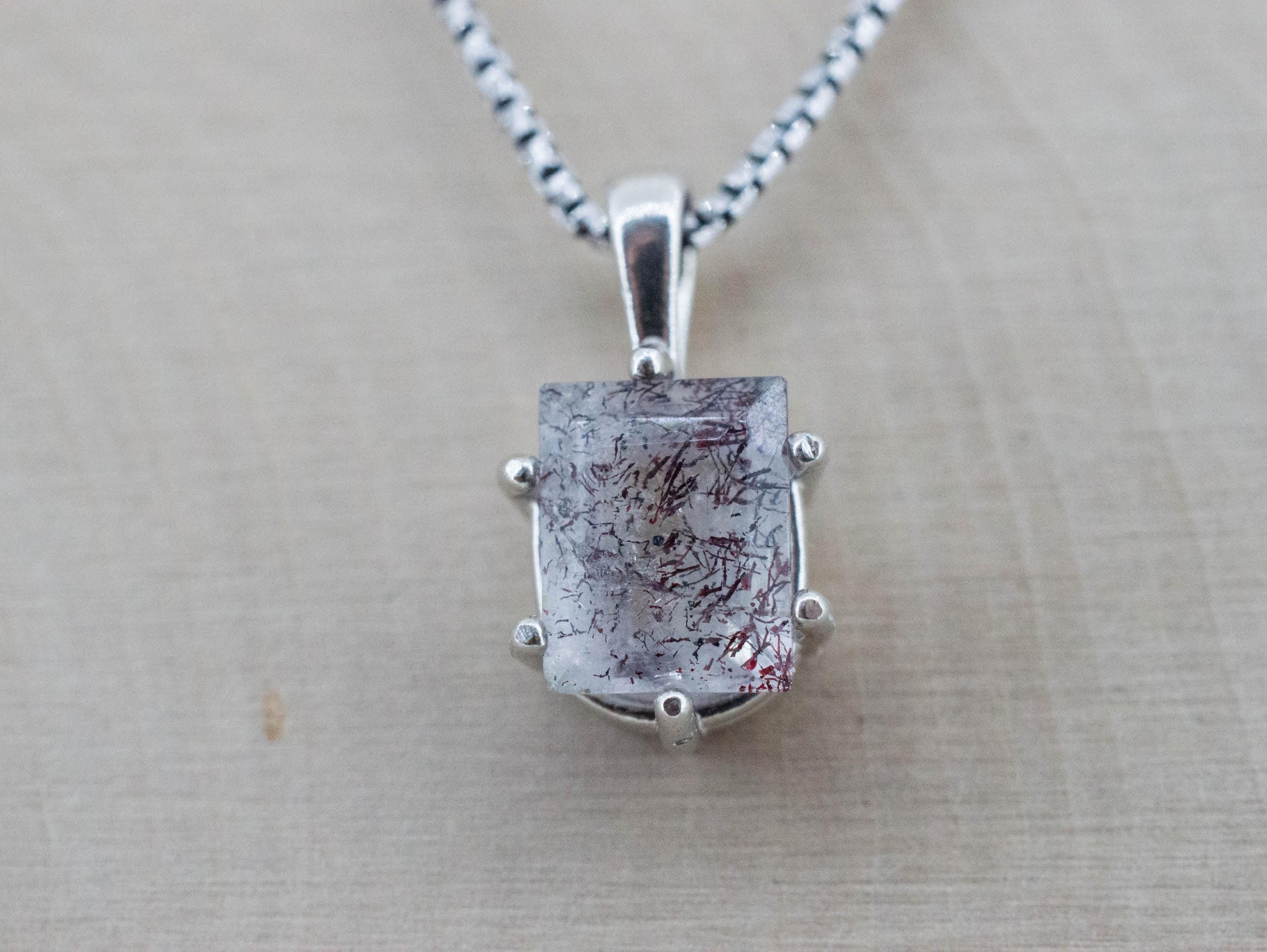 Lepidocrocite Pendant; Natural Untreated Brazil Lepidocrocite Quartz; 2.855cts