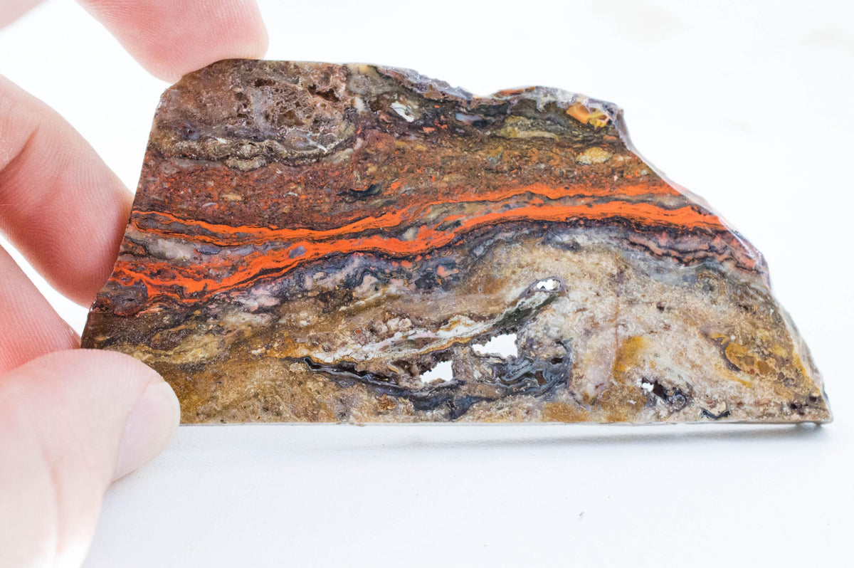Myrickite Slab; Natural Untreated California Cinnabar