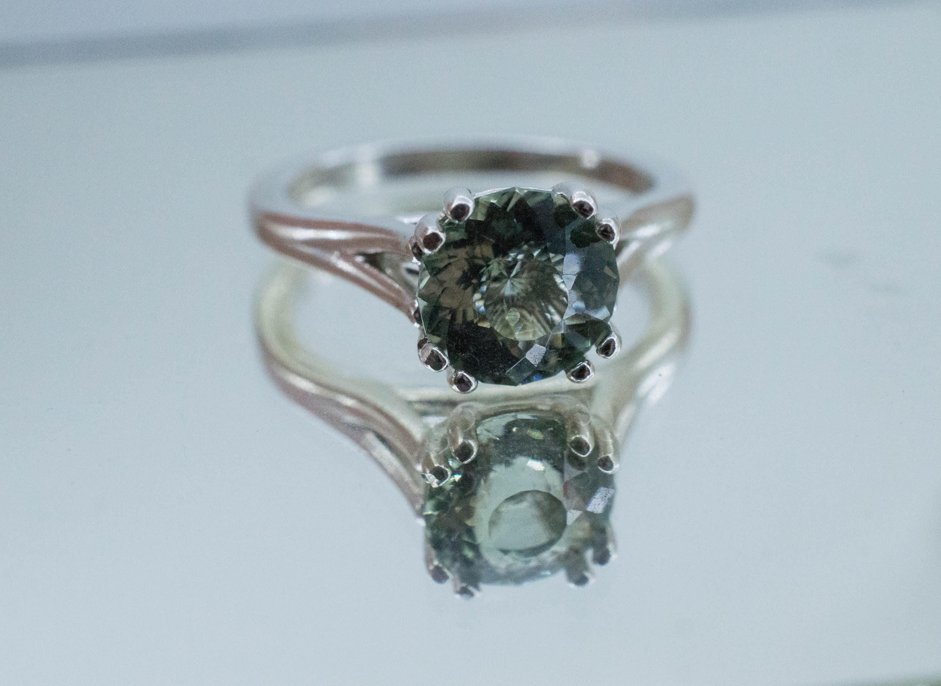 Prasiolite Ring, Natural Brazil Green Amethyst; 1.850cts