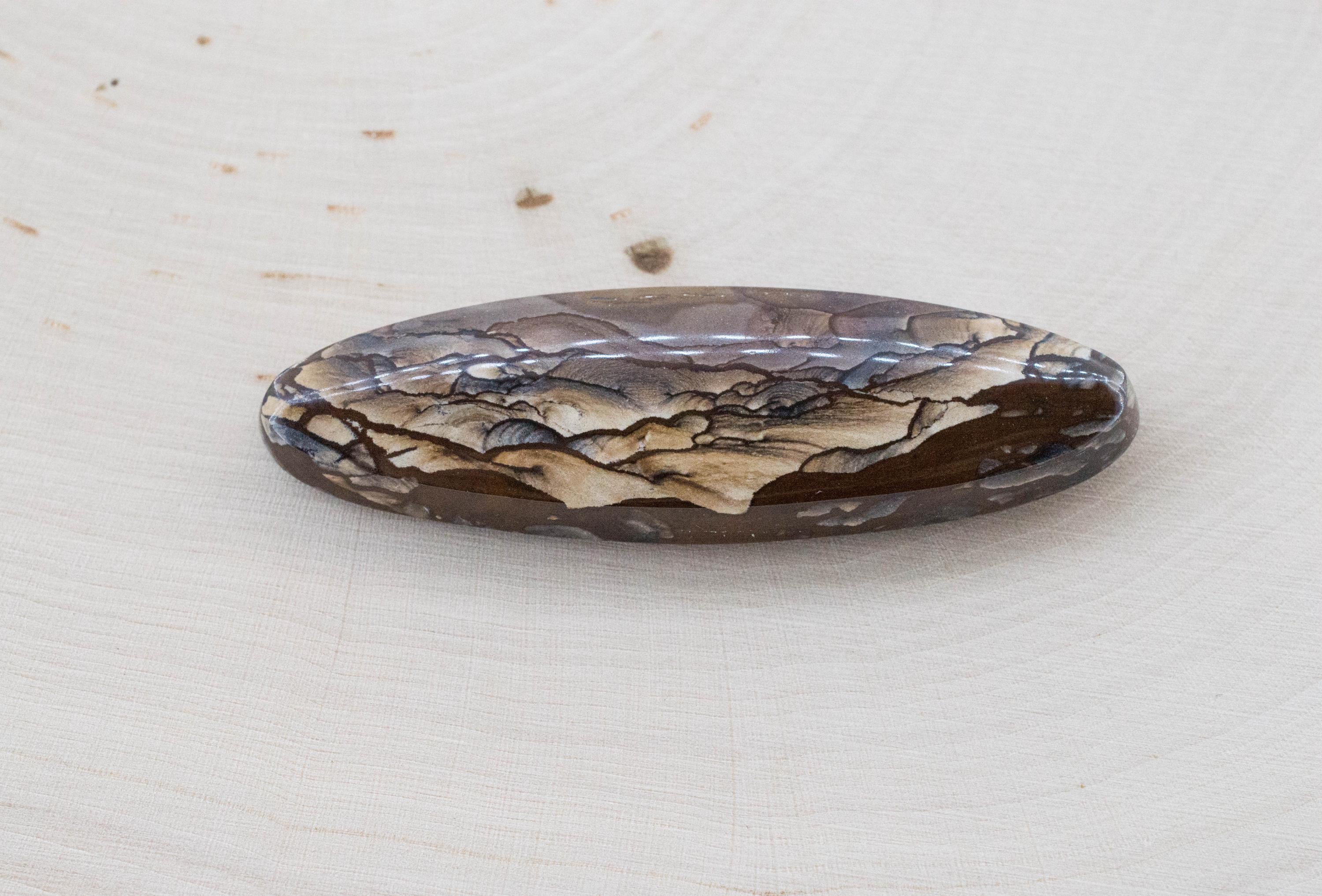 Deschutes Jasper; Natural Untreated Oregon Picture Jasper; 50.110cts