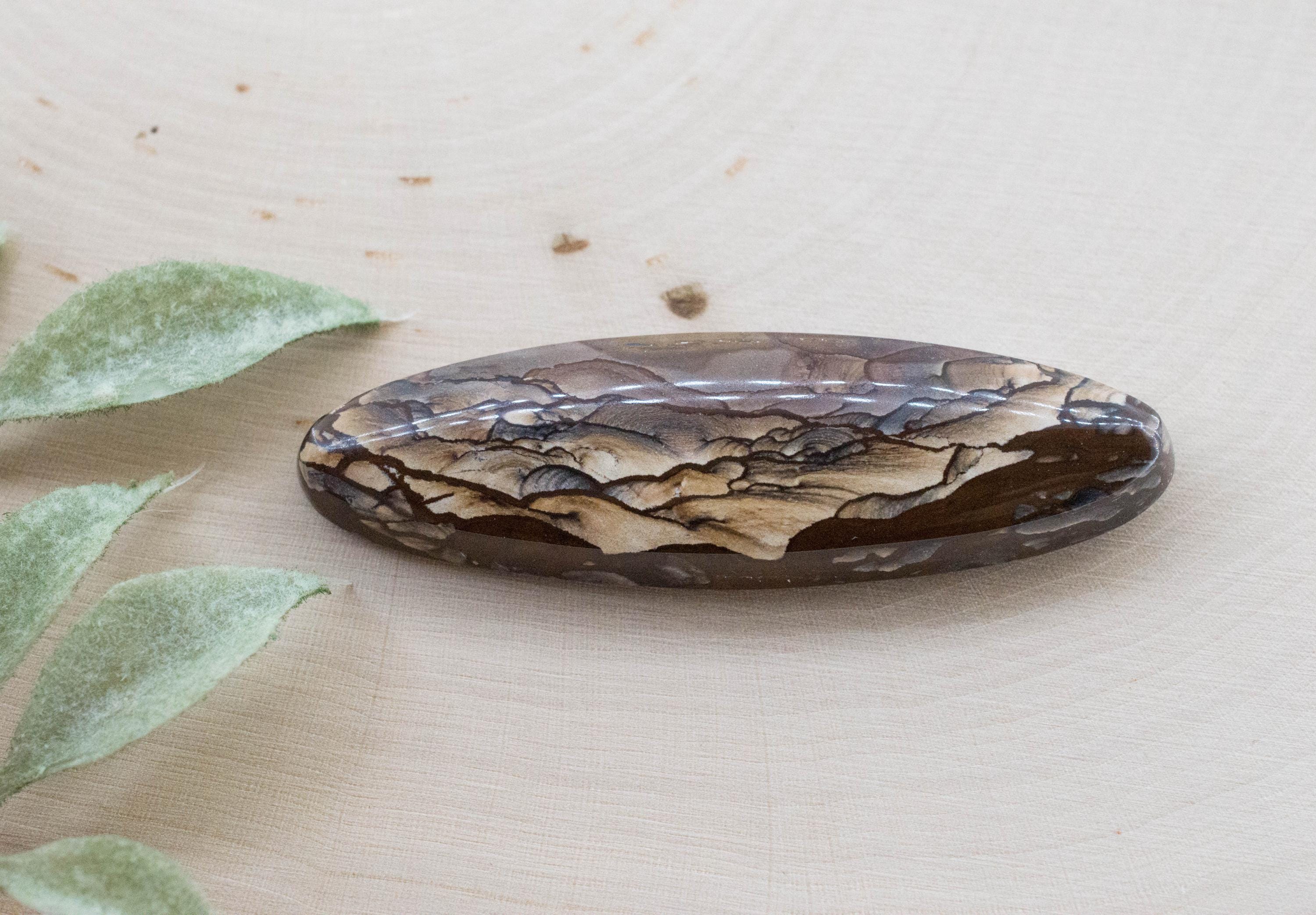 Deschutes Jasper; Natural Untreated Oregon Picture Jasper; 50.110cts