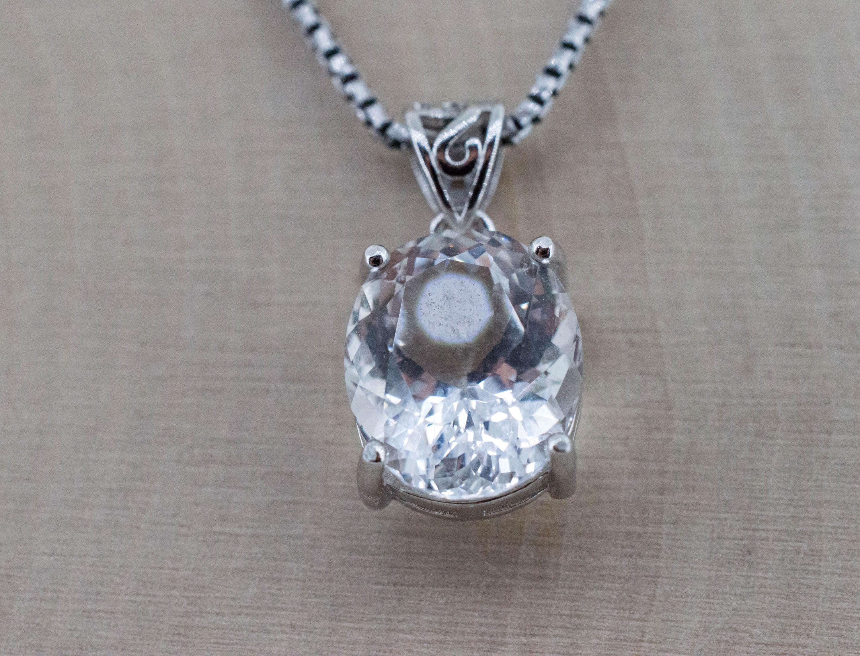 Quartz Pendant, Natural Untreated Tanzania Mondo Quartz; 4.750cts