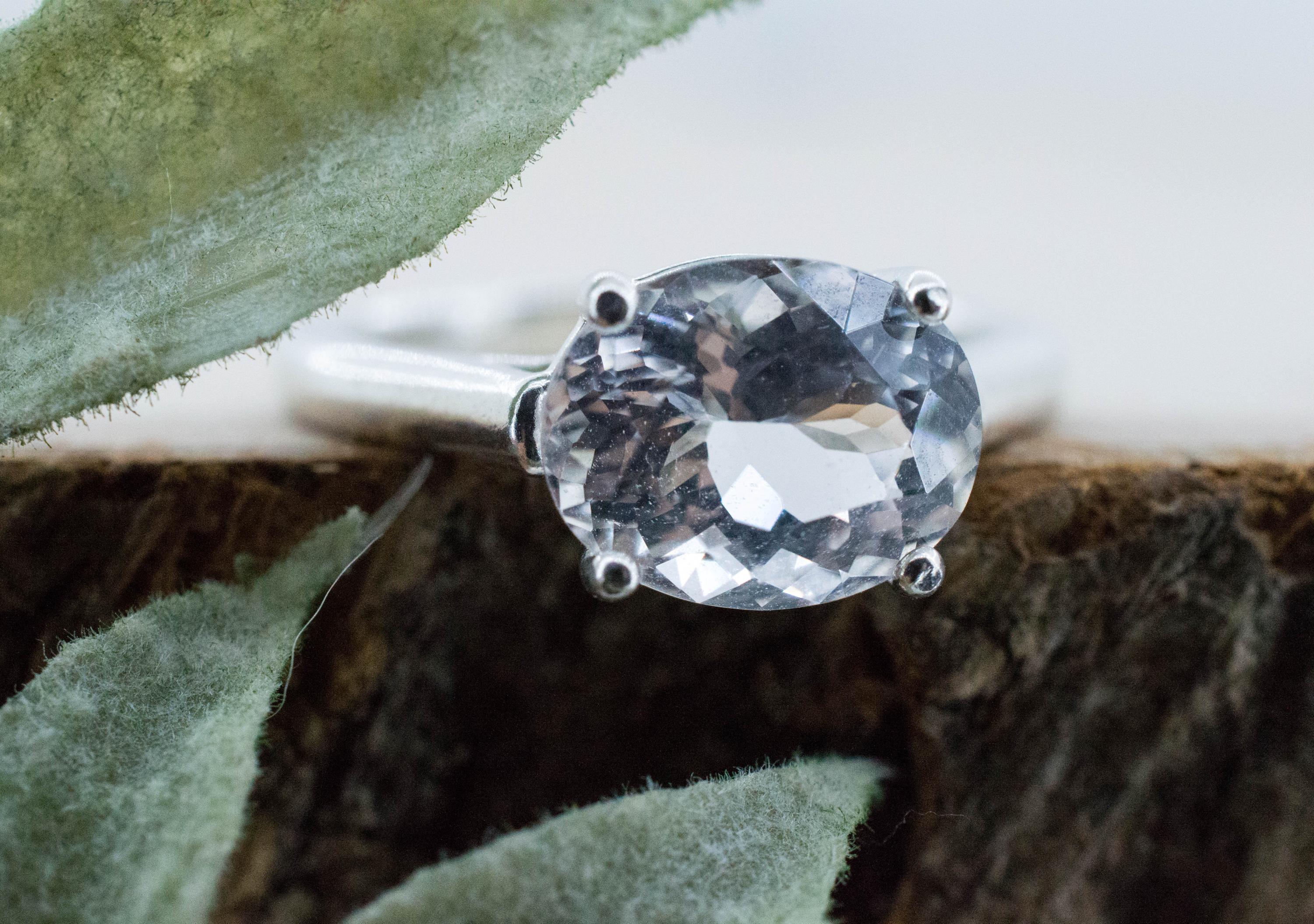 Quartz Ring, Natural Untreated Tanzania Mondo Quartz; 2.530cts