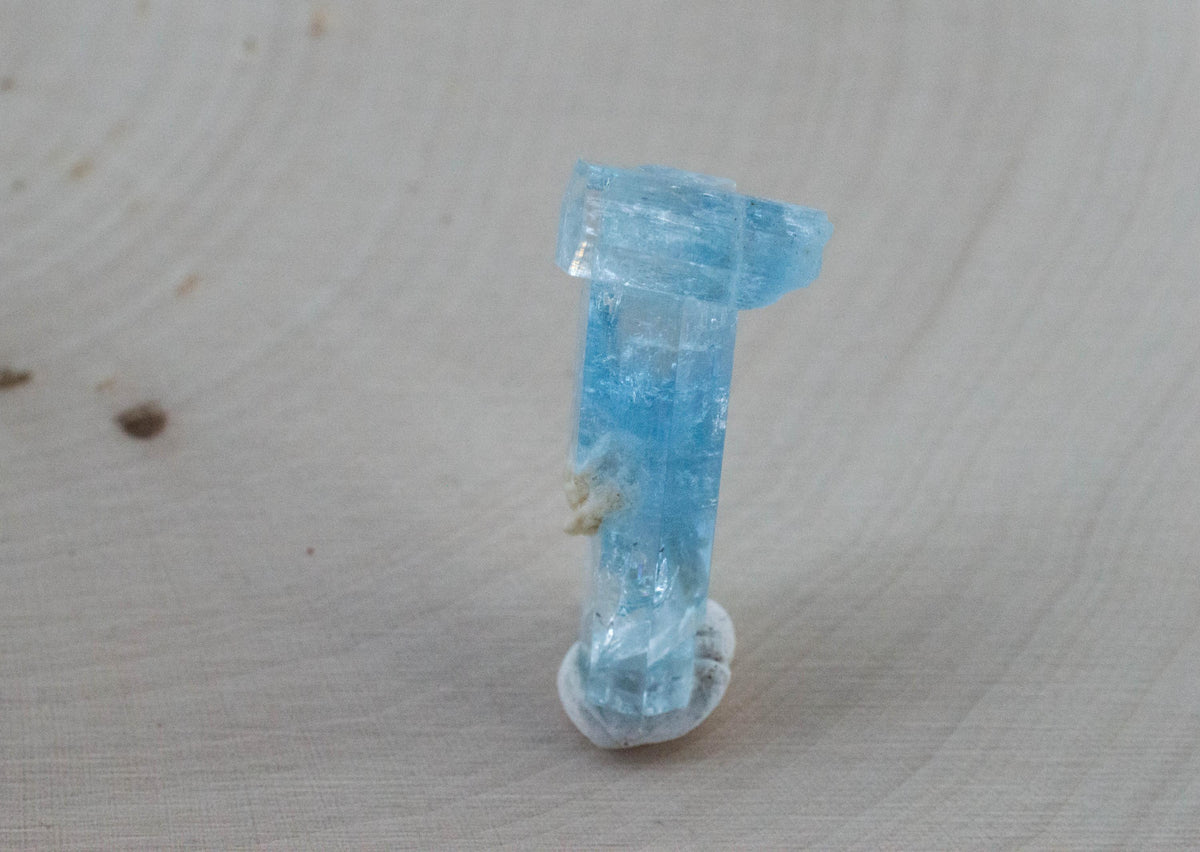 Aquamarine Specimen; Natural Untreated Zimbabwe Aquamarine; 21.355cts