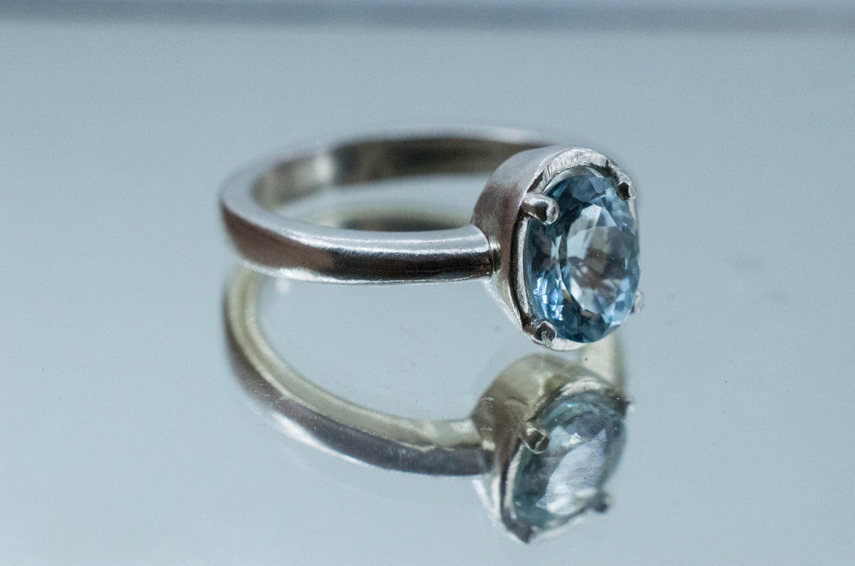 Aquamarine Ring, Natural Untreated Mozambique Aquamarine; 1.215cts