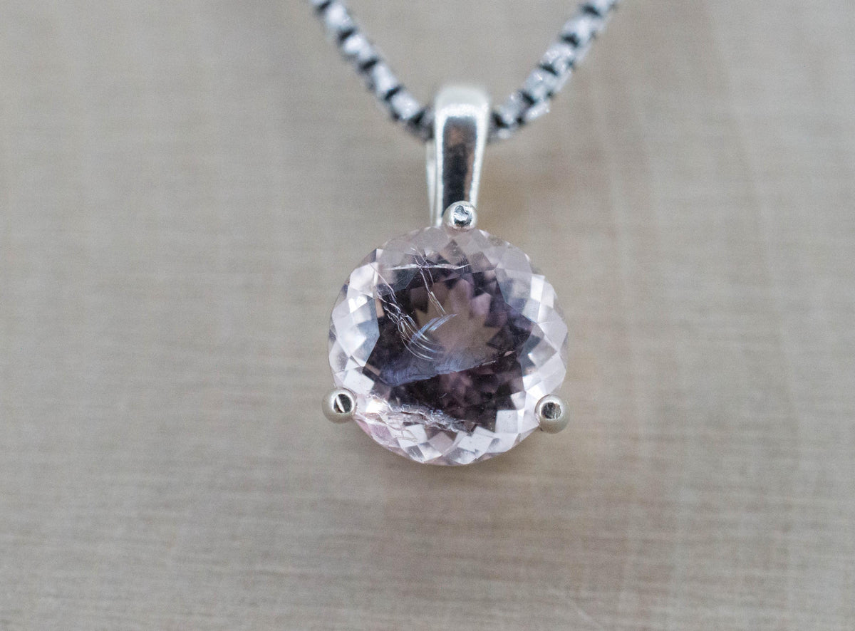 Morganite Pendant; Natural Untreated Brazil Pink Beryl; 2.105cts - Mark Oliver Gems