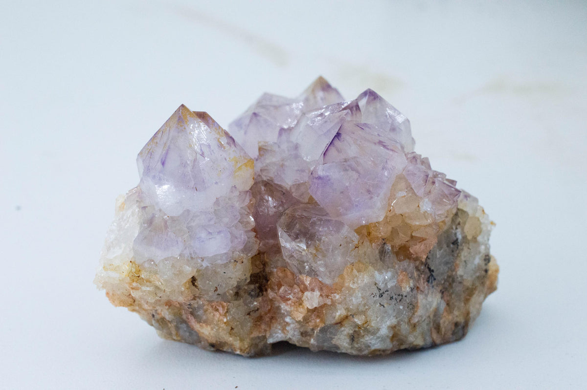 Spirit Quartz Cluster; Natural Untreated South Africa Cactus Quartz; 268.19 grams - Mark Oliver Gems
