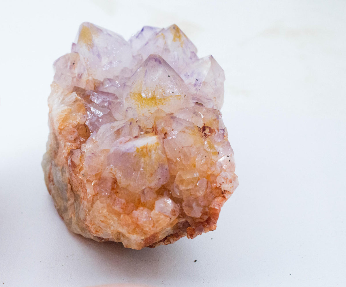 Spirit Quartz Cluster; Natural Untreated South Africa Cactus Quartz; 281.33 grams - Mark Oliver Gems