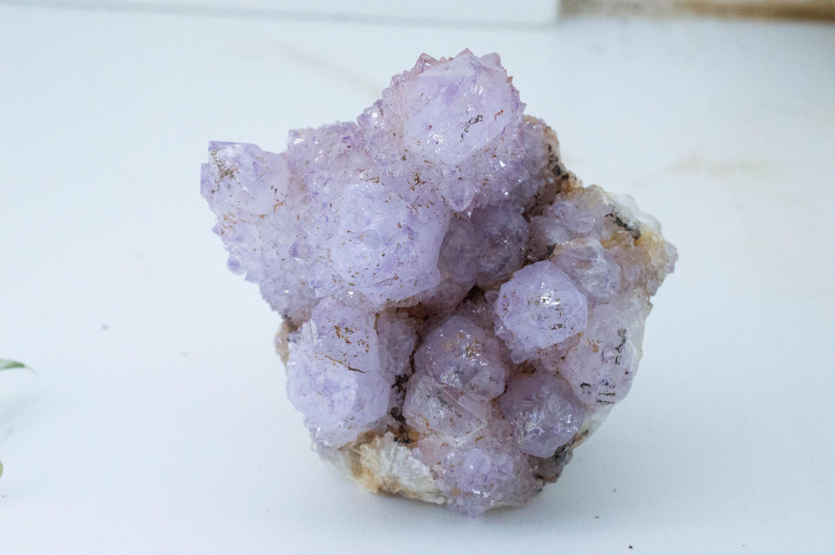 Spirit Quartz Cluster; Natural Untreated South Africa Cactus Quartz; 403.36 grams - Mark Oliver Gems