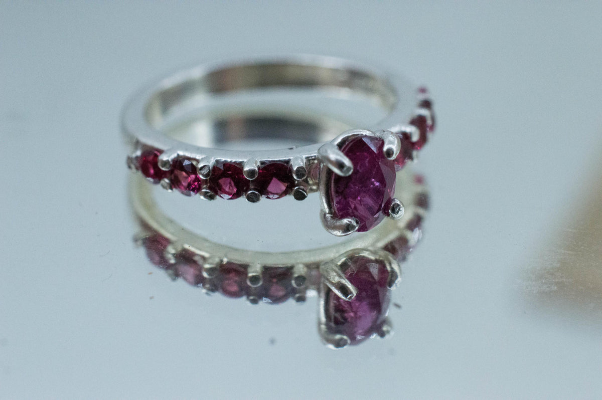 Winza Ruby Sapphire Ring; Natural Untreated Tanzania Ruby and Burma Jedi Spinel - Mark Oliver Gems
