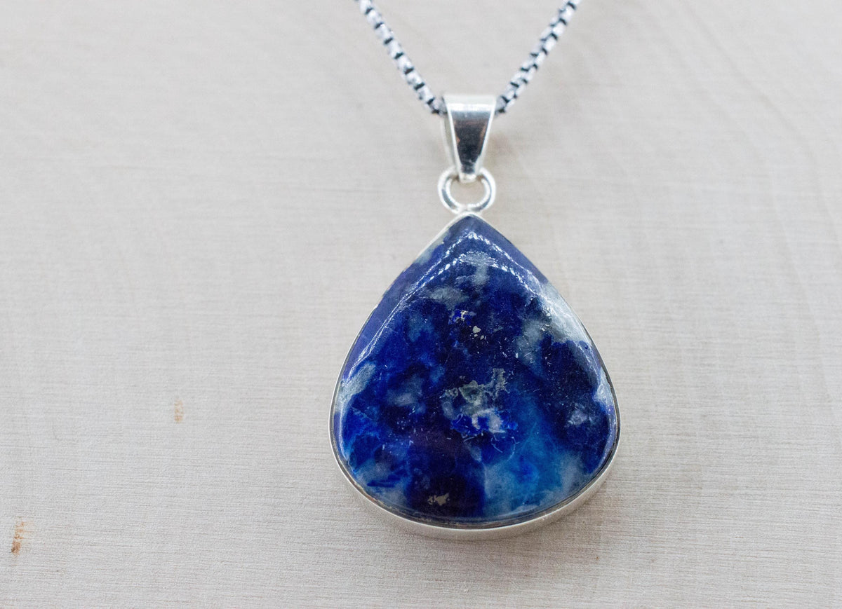 Afghanite Pendant; Natural Untreated Afghanistan Afghanite; 10.125cts - Mark Oliver Gems