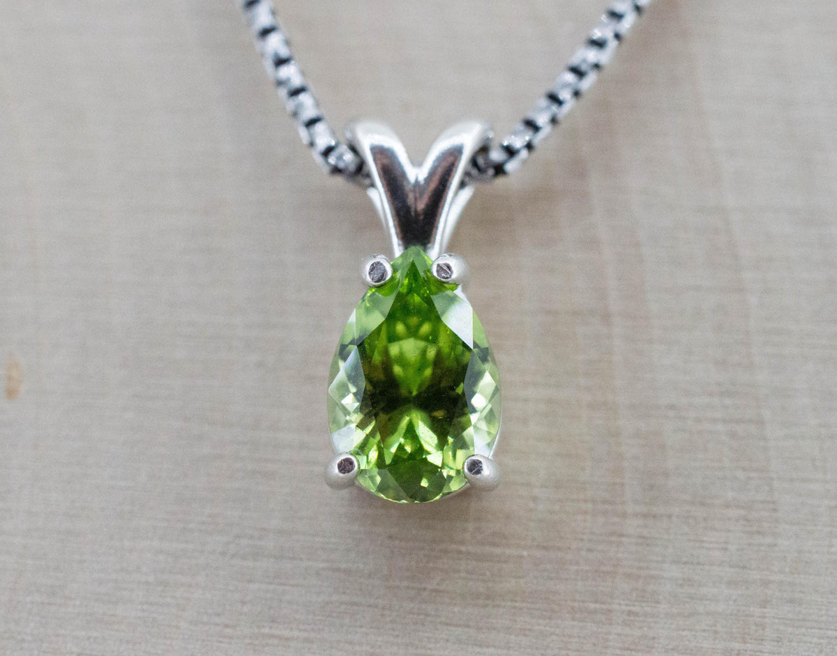 Peridot Pendant; Natural Untreated Tanzania GoGo Peridot; 1.985cts