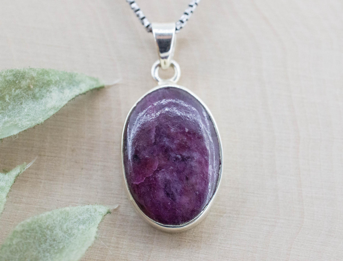 Ruby Pendant; Natural Untreated Tanzania Ruby; 9.850cts