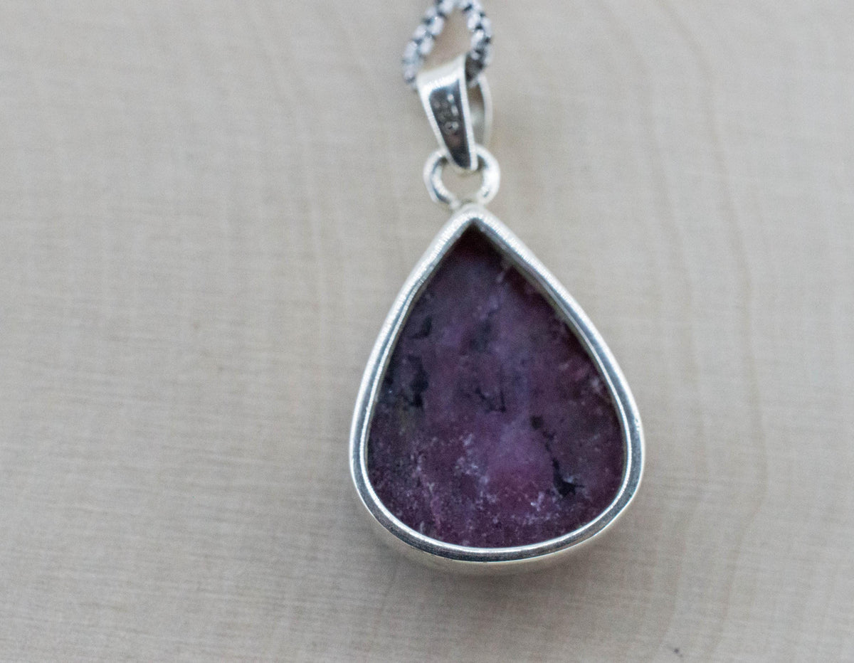 Ruby Pendant; Natural Untreated Tanzania Ruby; 11.650cts - Mark Oliver Gems