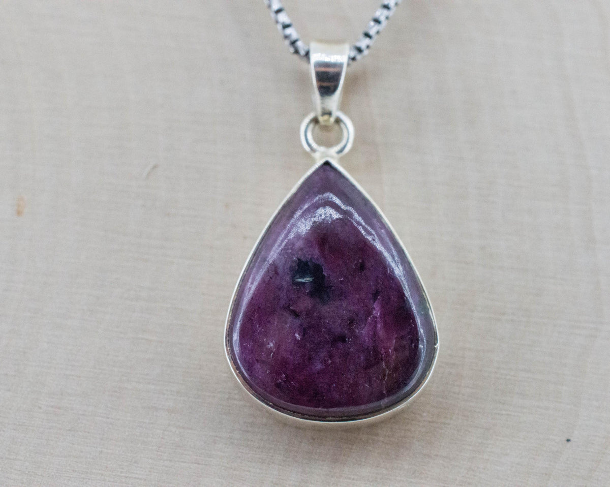 Ruby Pendant; Natural Untreated Tanzania Ruby; 11.650cts - Mark Oliver Gems