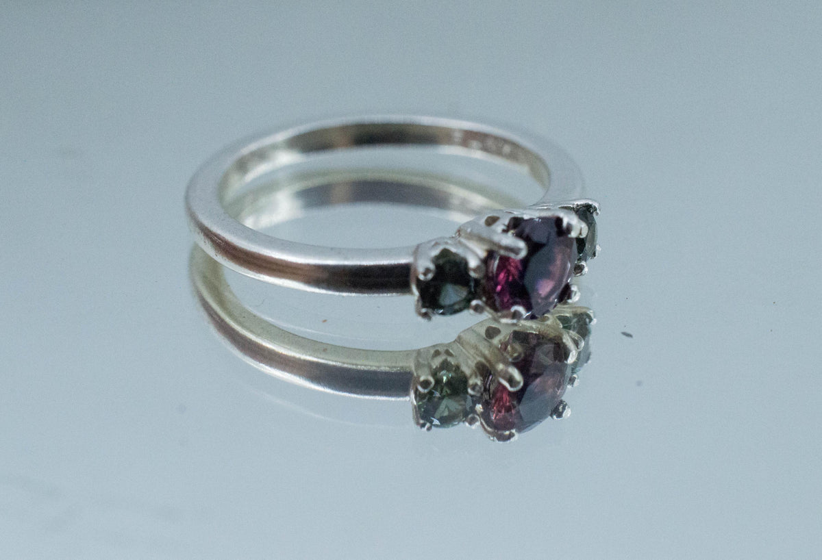 Winza Ruby Sapphire Ring; Natural Untreated Tanzania Ruby and Kenya Sapphires - Mark Oliver Gems
