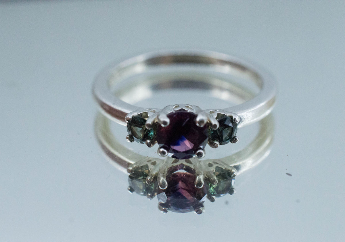 Winza Ruby Sapphire Ring; Natural Untreated Tanzania Ruby and Kenya Sapphires - Mark Oliver Gems