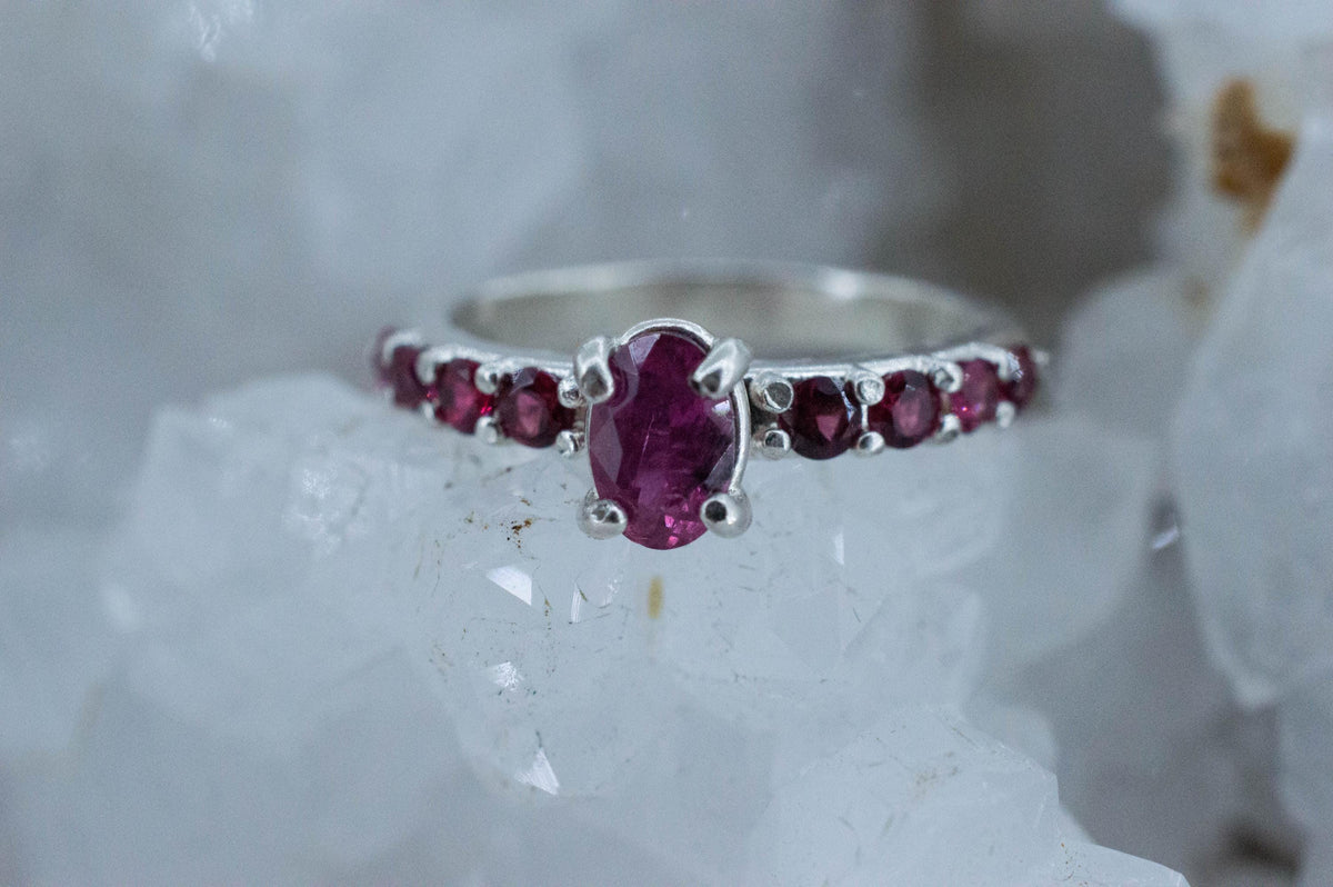 Winza Ruby Sapphire Ring; Natural Untreated Tanzania Ruby and Burma Jedi Spinel - Mark Oliver Gems