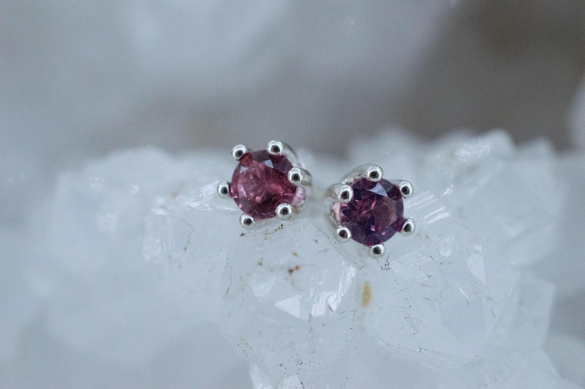 Winza Ruby Sapphire Earrings; Natural Untreated Tanzania Ruby; 0.385cts