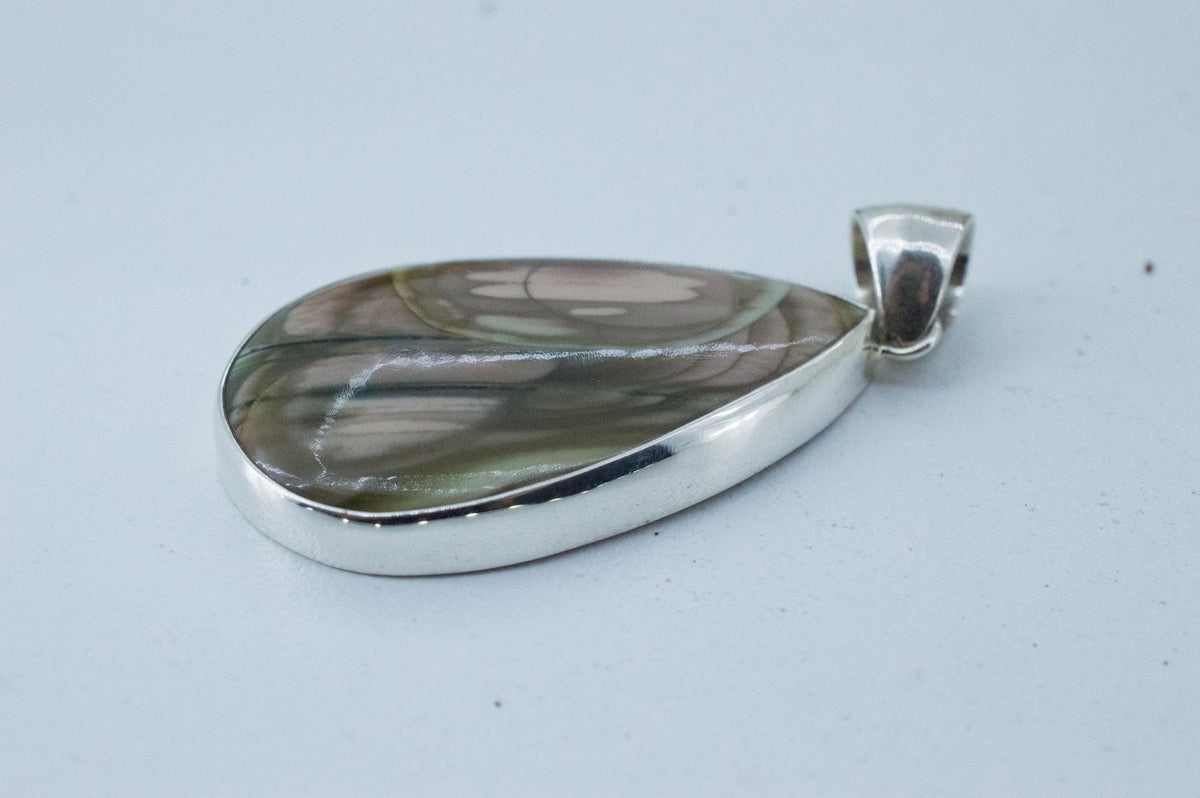 Imperial Jasper Pendant; Natural Untreated Mexico Jasper; 44x22mm