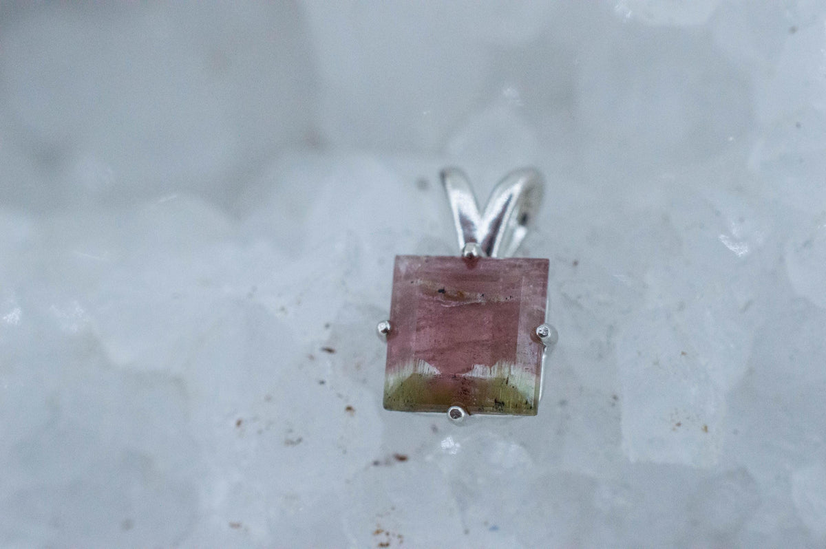 Watermelon Tourmaline Pendant; Natural Untreated Brazil Tourmaline; 2.495cts - Mark Oliver Gems