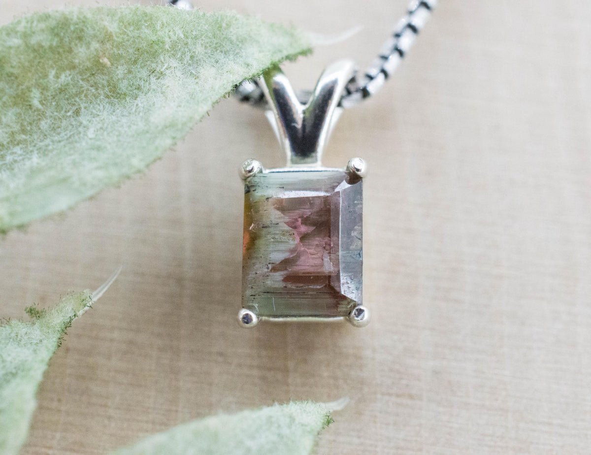 Watermelon Tourmaline Pendant; Natural Untreated Brazil Tourmaline; 1.455cts - Mark Oliver Gems