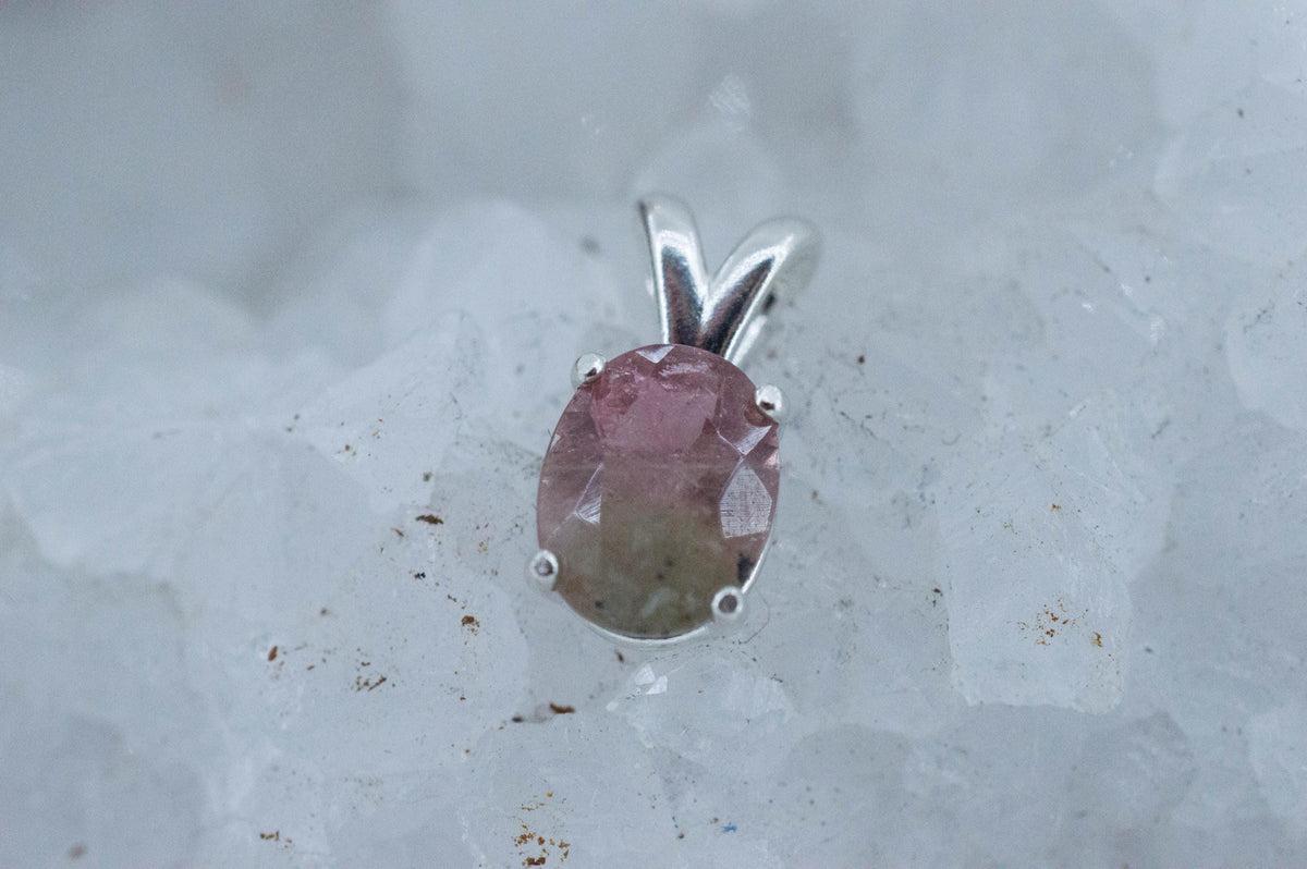 Watermelon Tourmaline Pendant; Natural Untreated Brazil Tourmaline; 1.740cts - Mark Oliver Gems