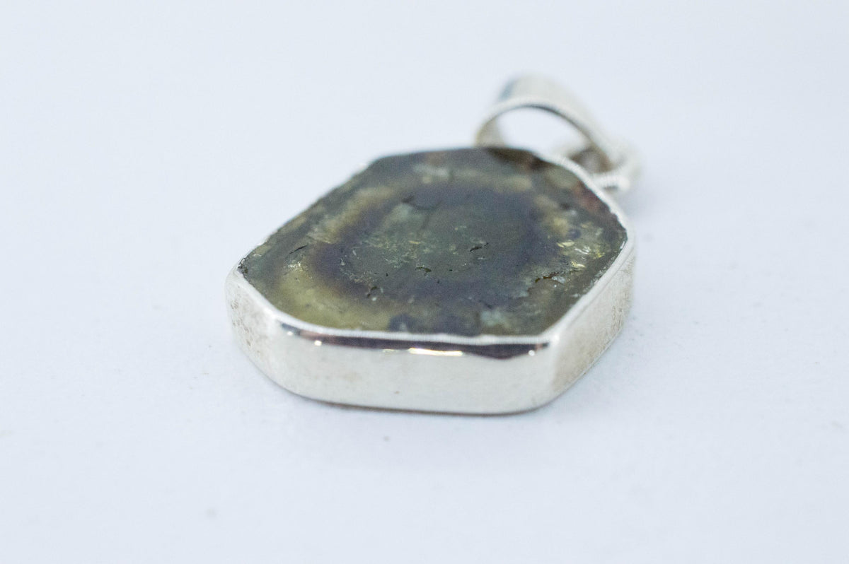 Tourmaline Slice Pendant; Natural Untreated Brazil Tourmaline; 5.215cts - Mark Oliver Gems