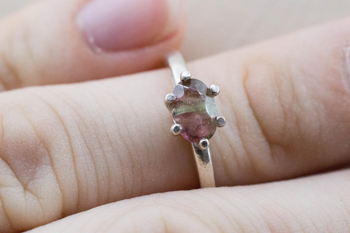 Watermelon Tourmaline Ring; Natural Untreated Brazilian Tourmaline; 0.680cts - Mark Oliver Gems