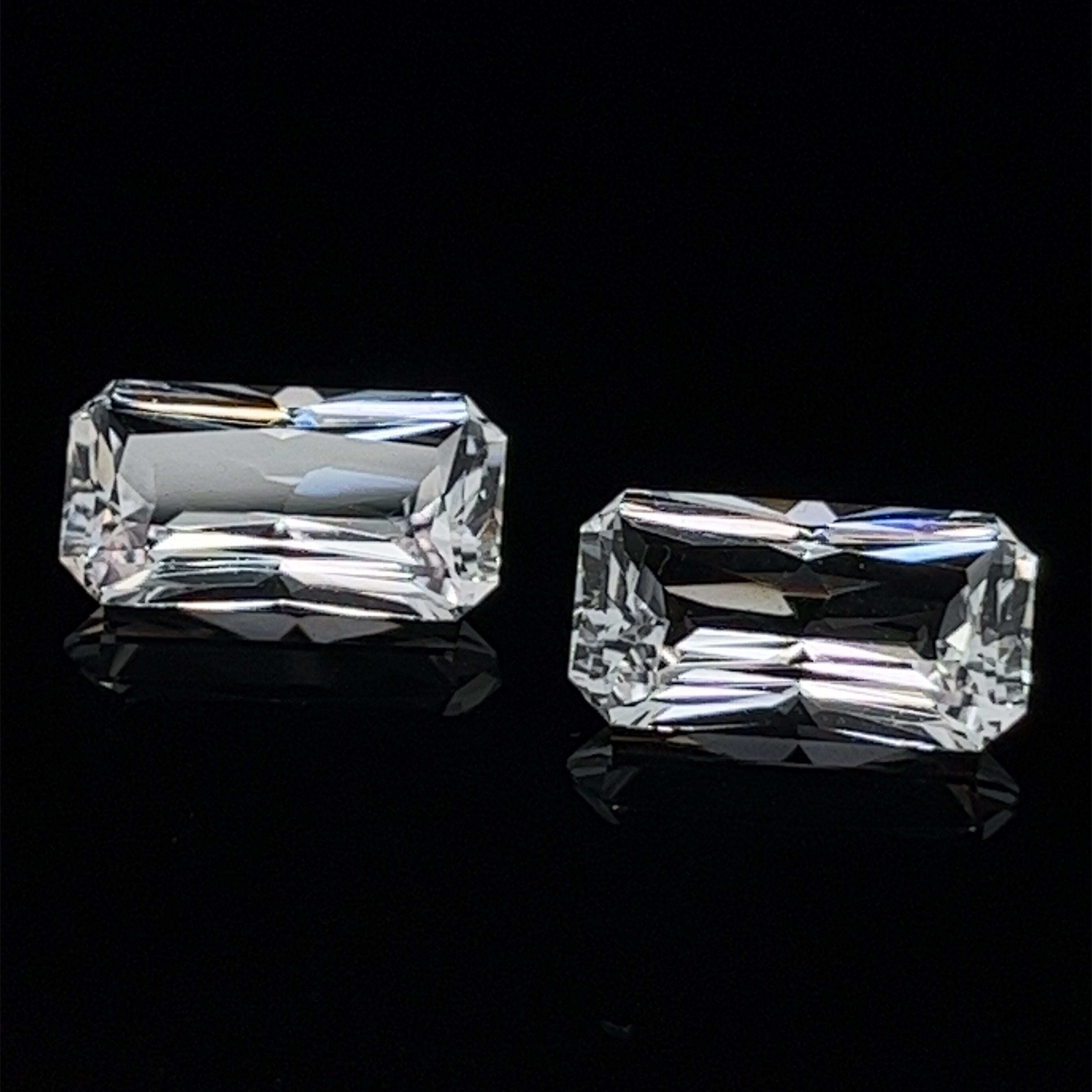 Danburite Gemstones; Natural Untreated Mexico Danburite Pair, 7.265cts - Mark Oliver Gems