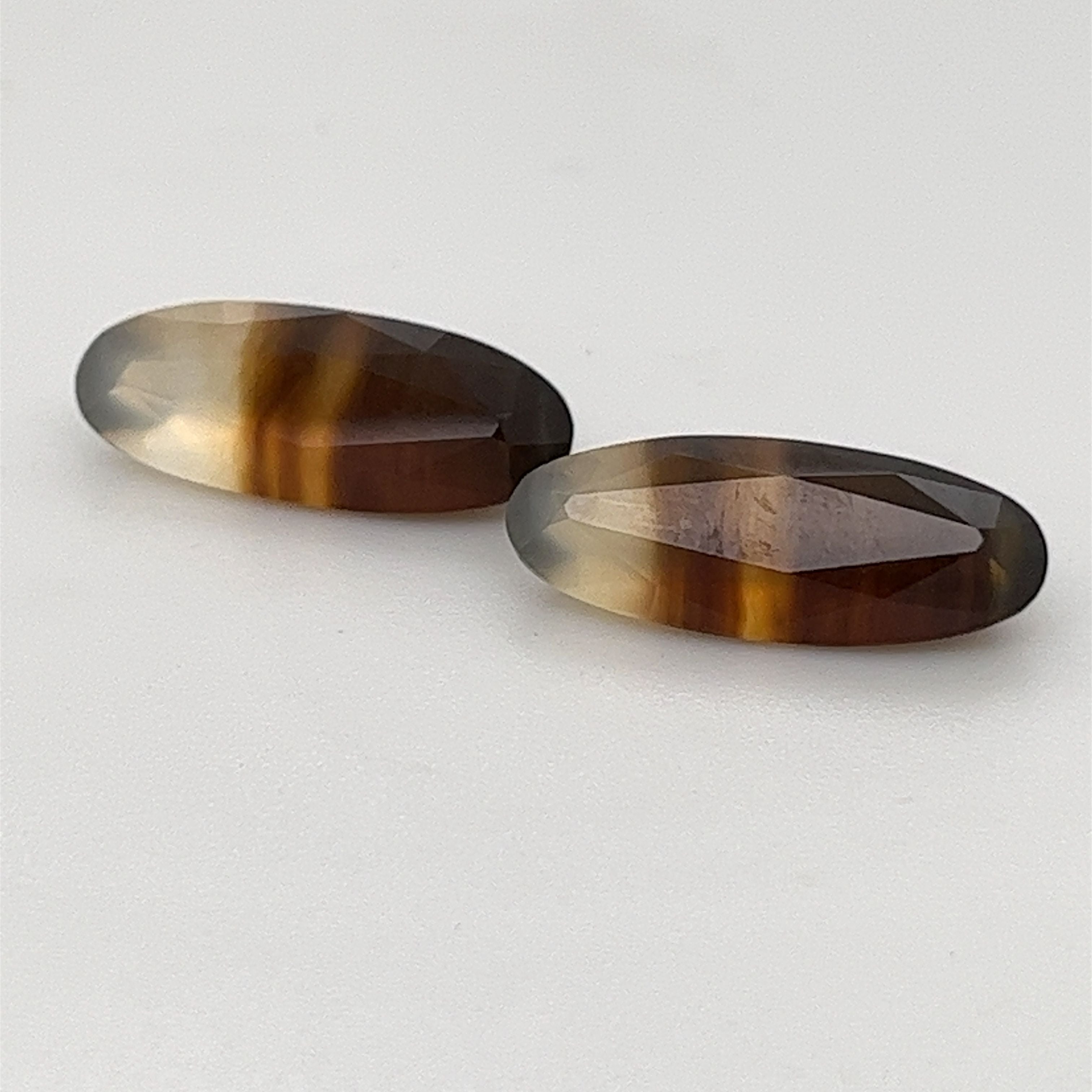 Montana Moss Agate Gemstones; Natural Untreated Montana Agate Pair, 12.080cts - Mark Oliver Gems