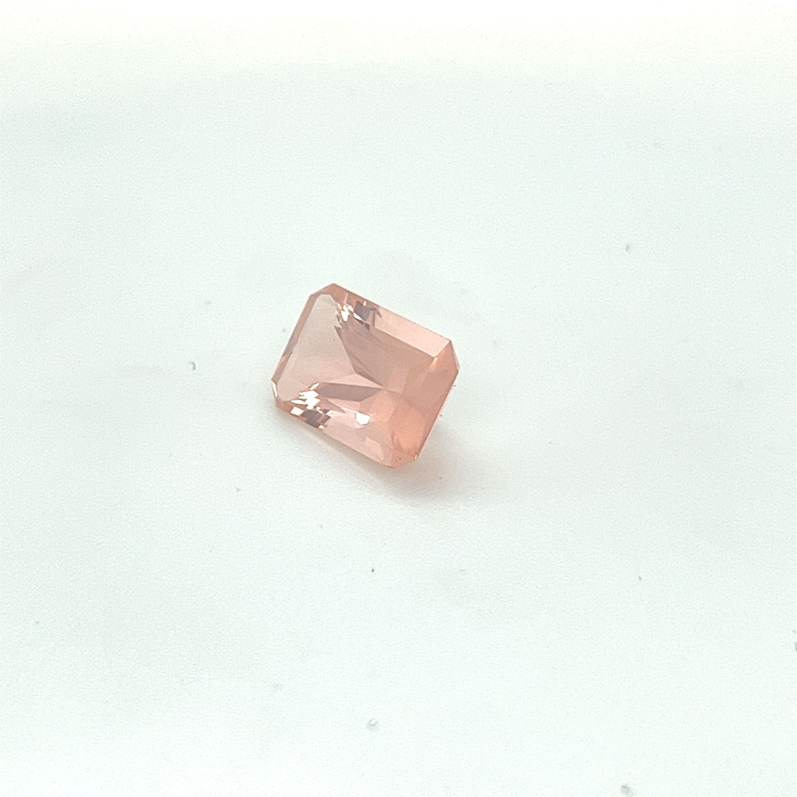 Rose Quartz Gemstone; Natural Untreated Brazil Quartz, 5.515cts - Mark Oliver Gems