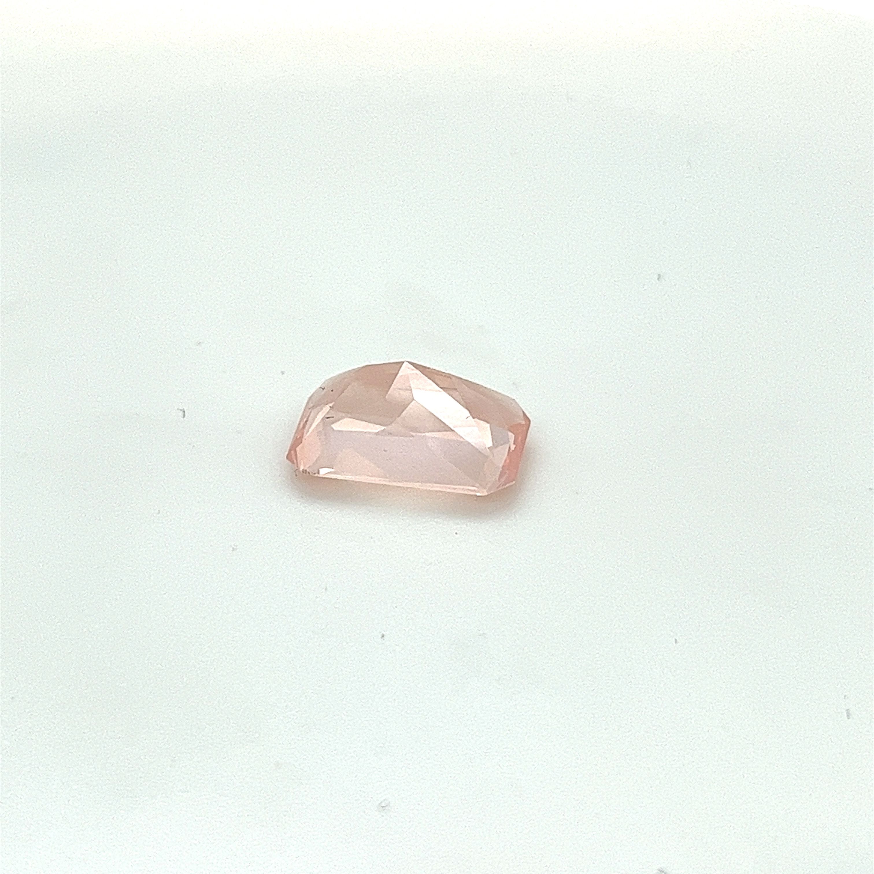 Rose Quartz Gemstone; Natural Untreated Brazil Quartz, 5.515cts - Mark Oliver Gems