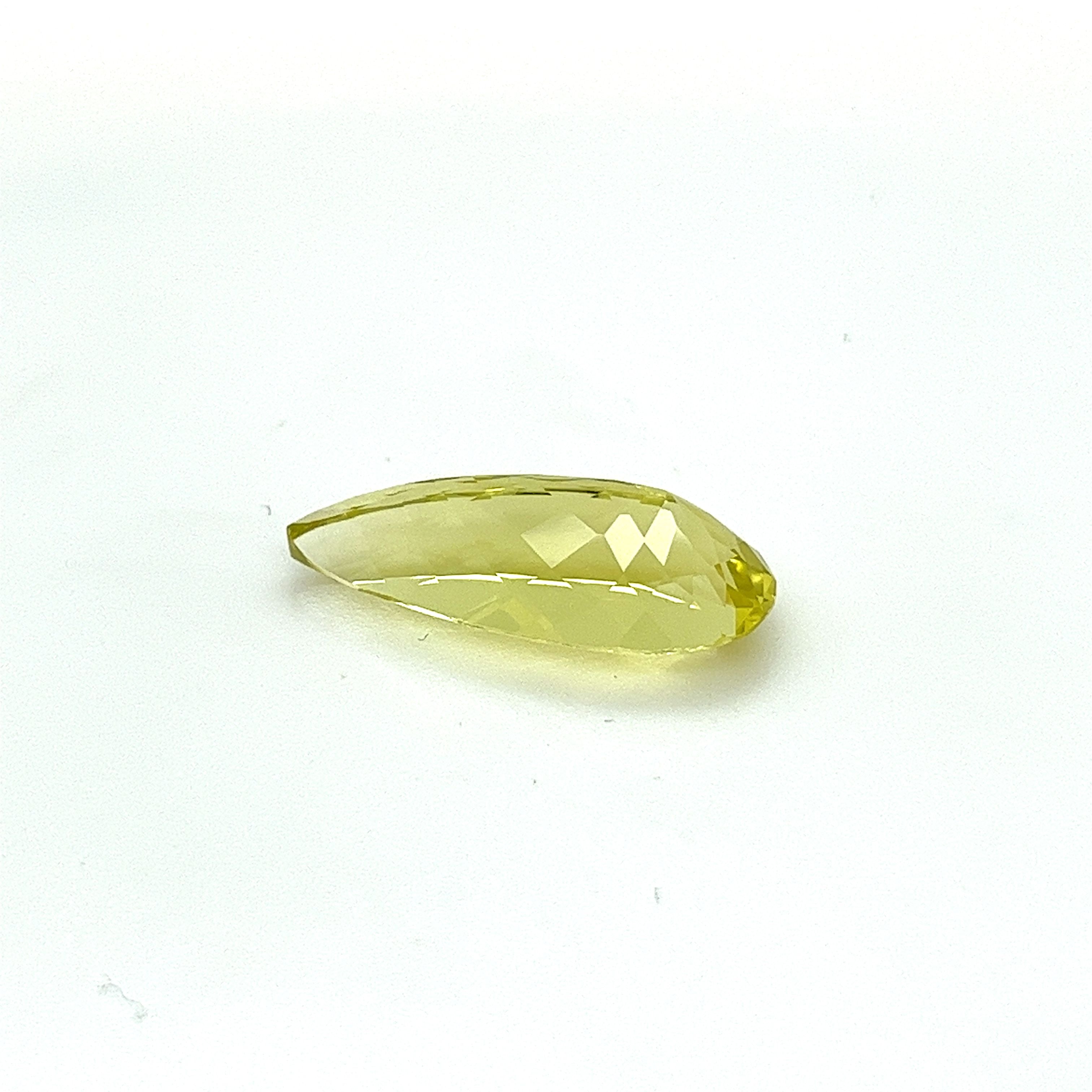 Lemon Quartz Gemstone; Natural Untreated Brazil Quartz, 9.720cts - Mark Oliver Gems