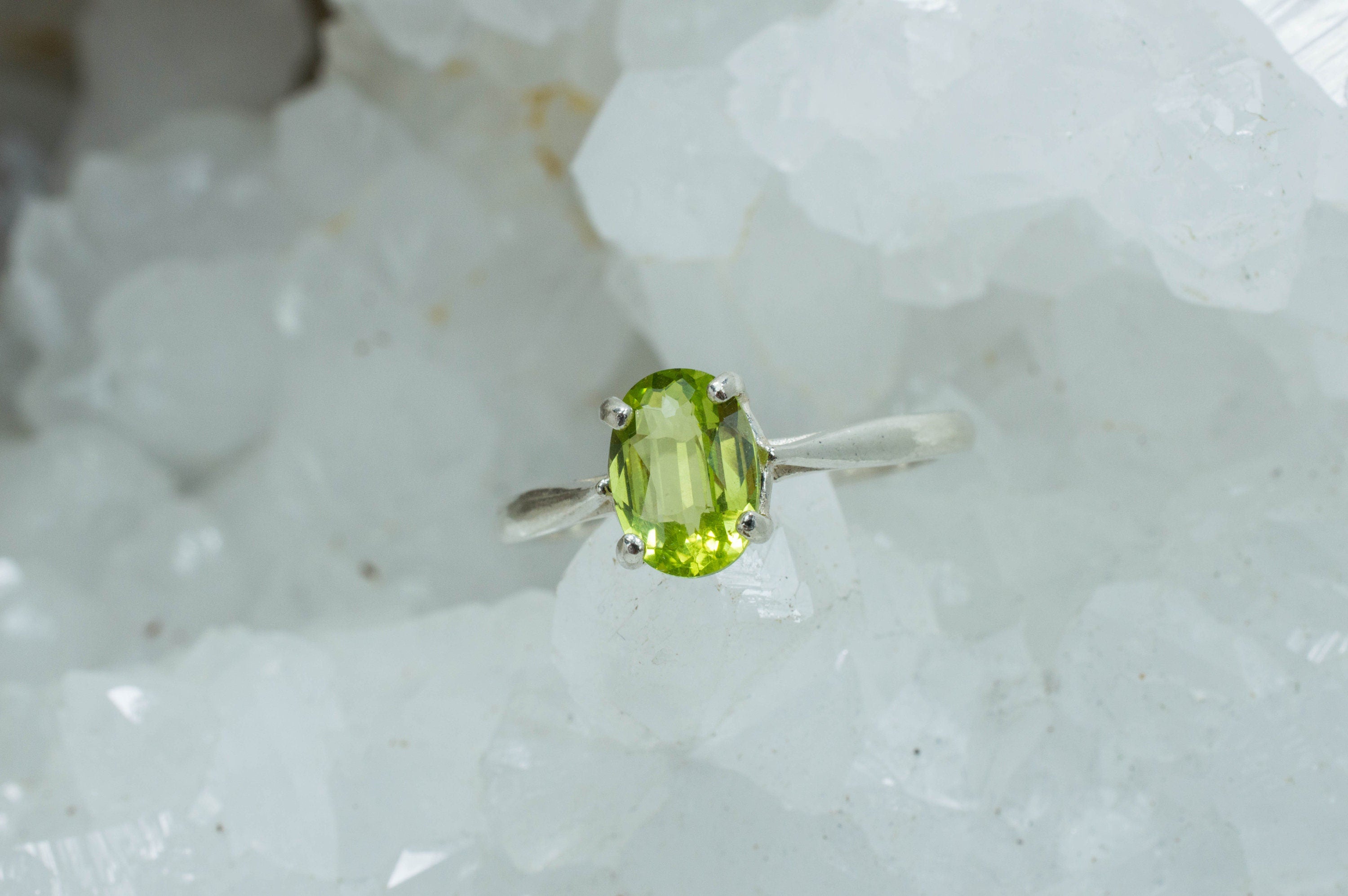 Enstatite Sterling Silver Ring; Genuine Untreated Cameroon Enstatite - Mark Oliver Gems