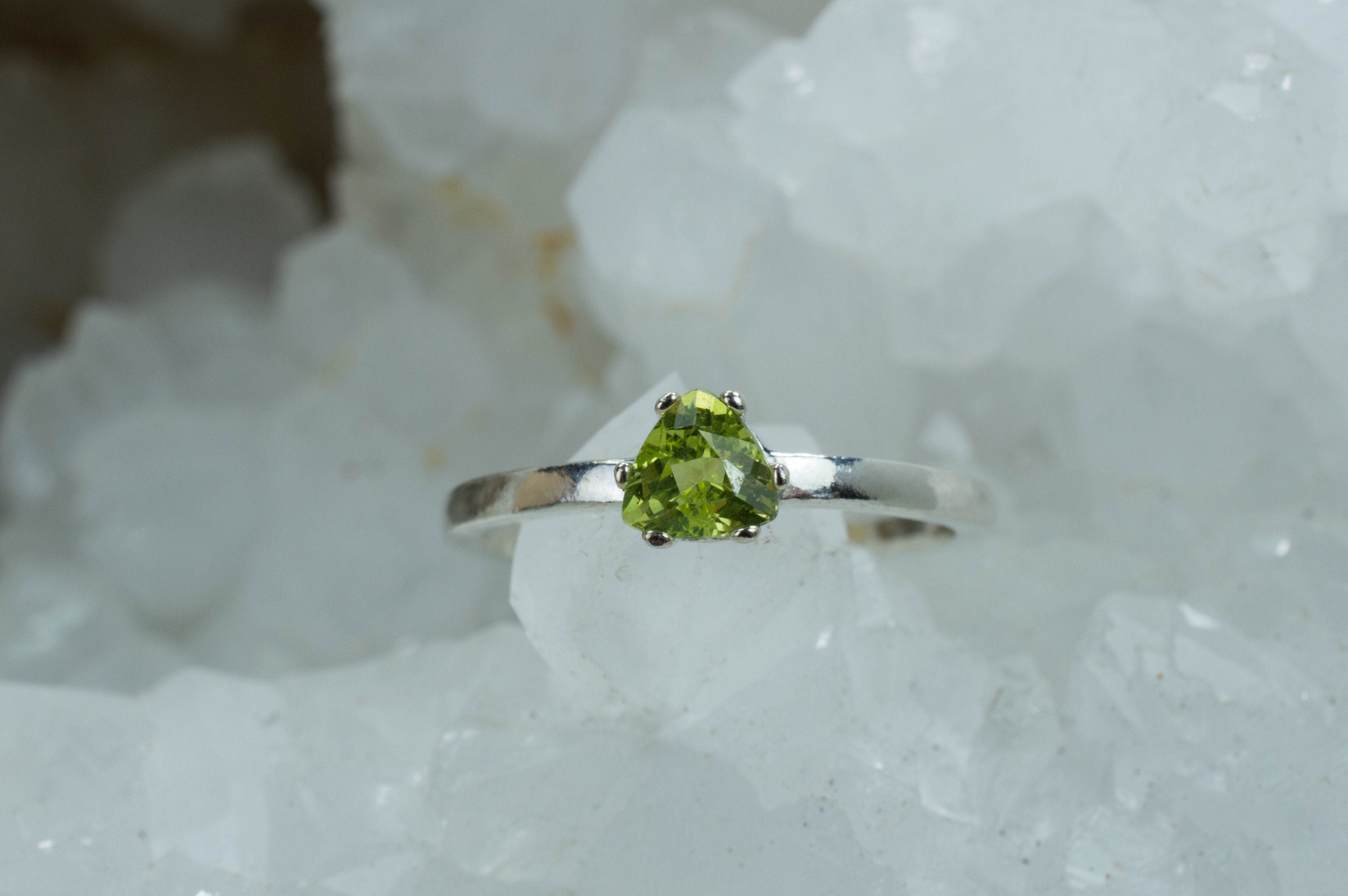 Enstatite Sterling Silver Ring; Genuine Untreated Cameroon Enstatite - Mark Oliver Gems