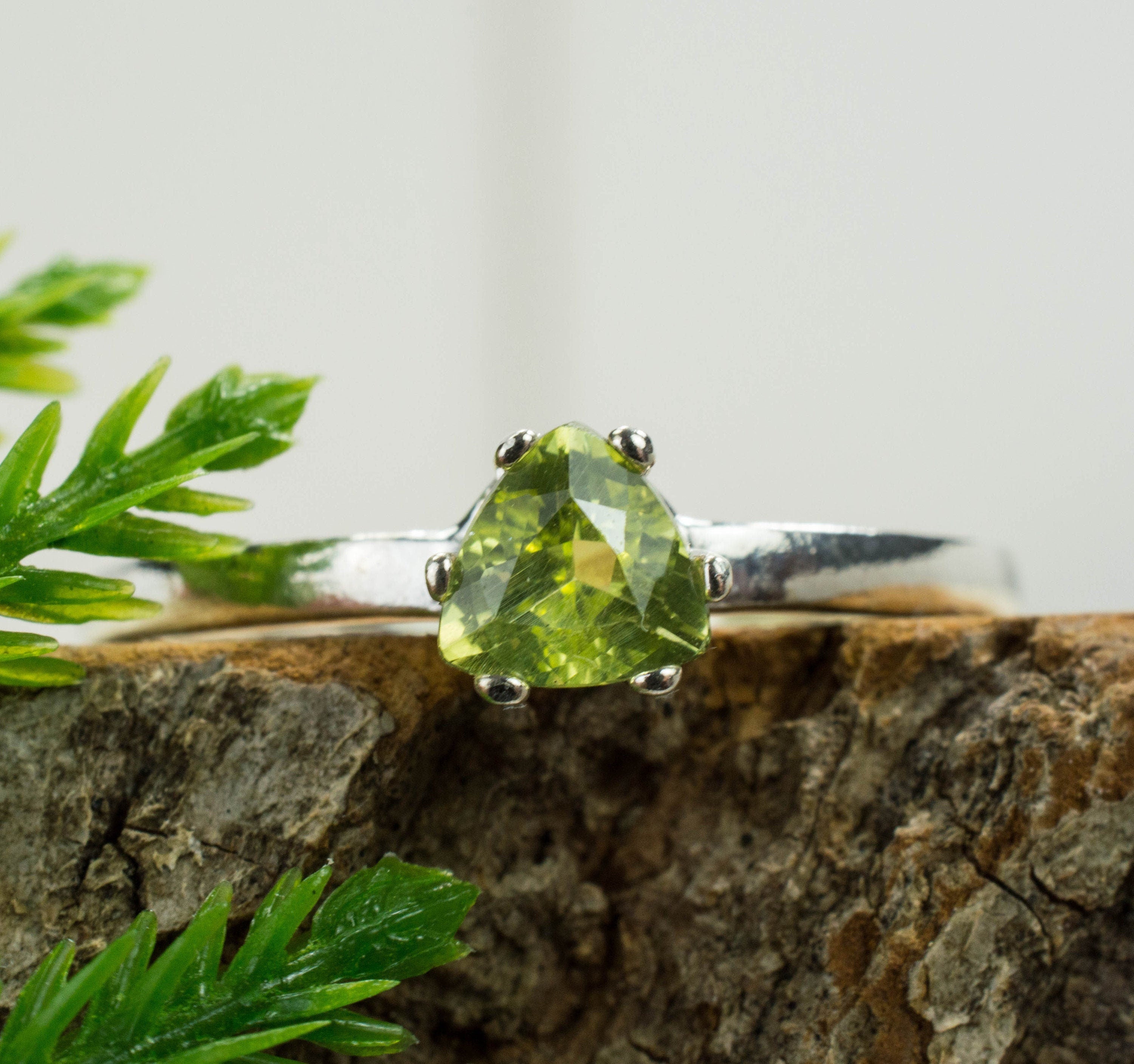 Enstatite Sterling Silver Ring; Genuine Untreated Cameroon Enstatite - Mark Oliver Gems