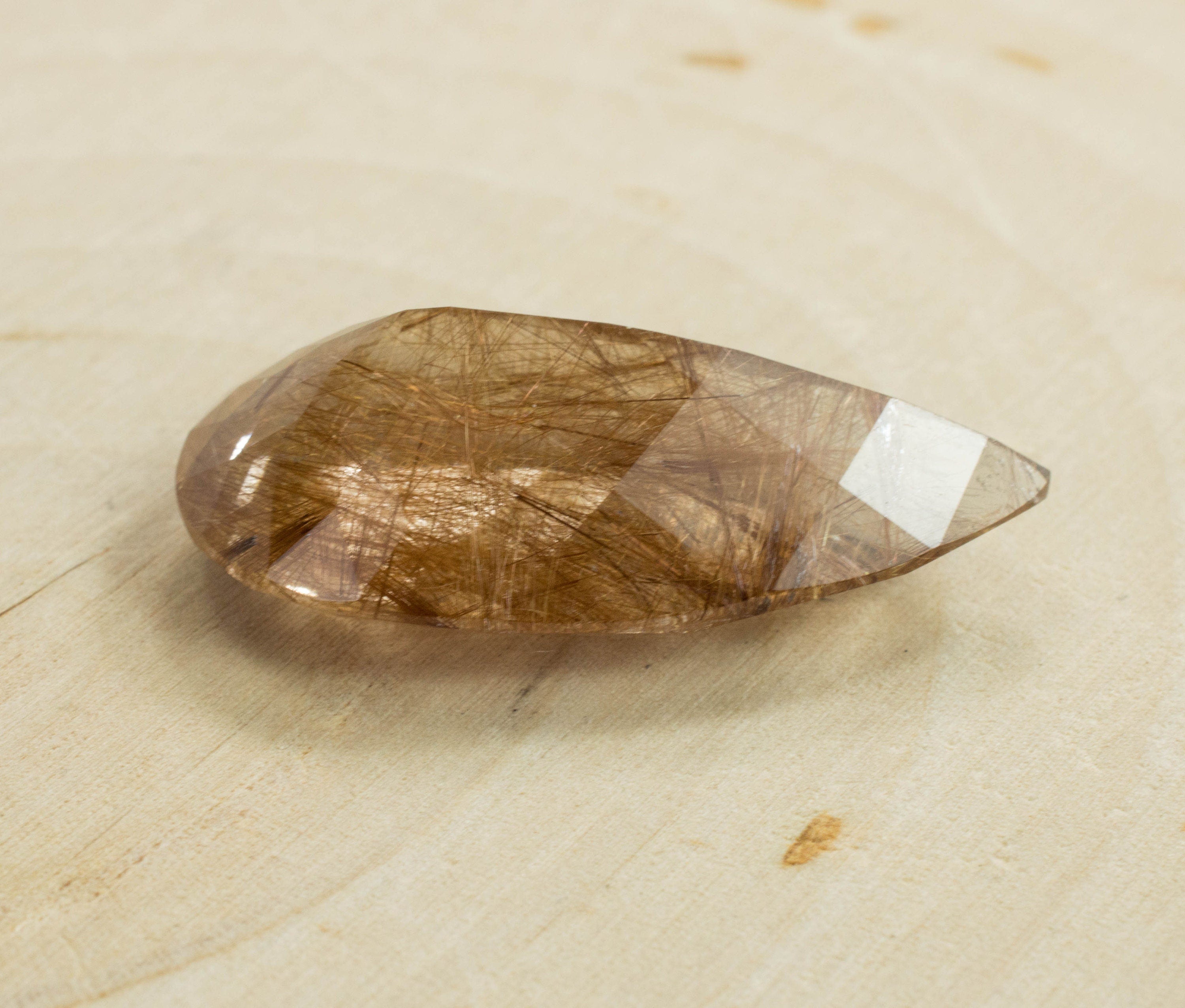 Rutilated Quartz; Genuine Untreated Brazilian Quartz - Mark Oliver Gems