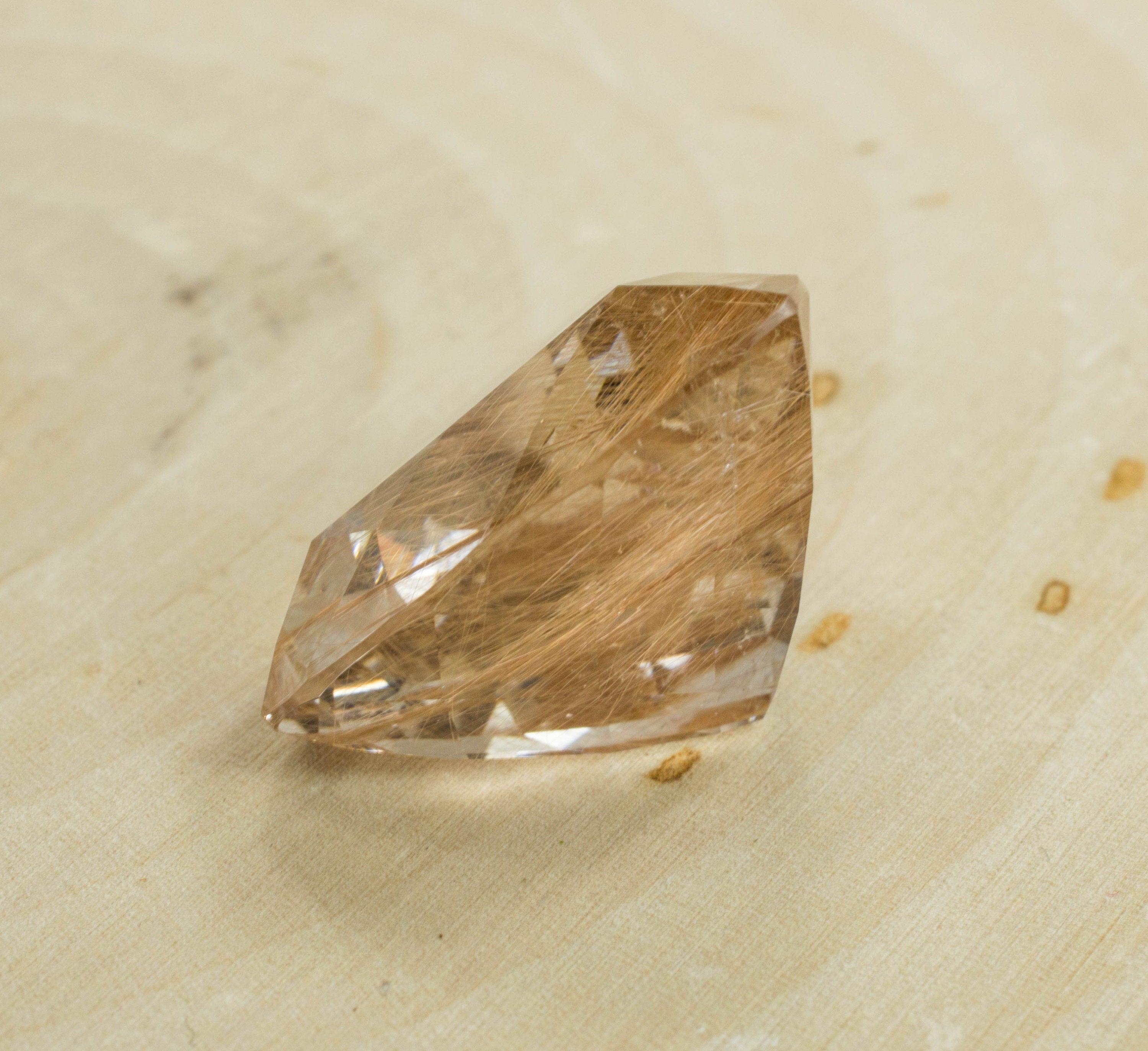 Rutilate Quartz; Genuine Untreated Brazilian Quartz - Mark Oliver Gems