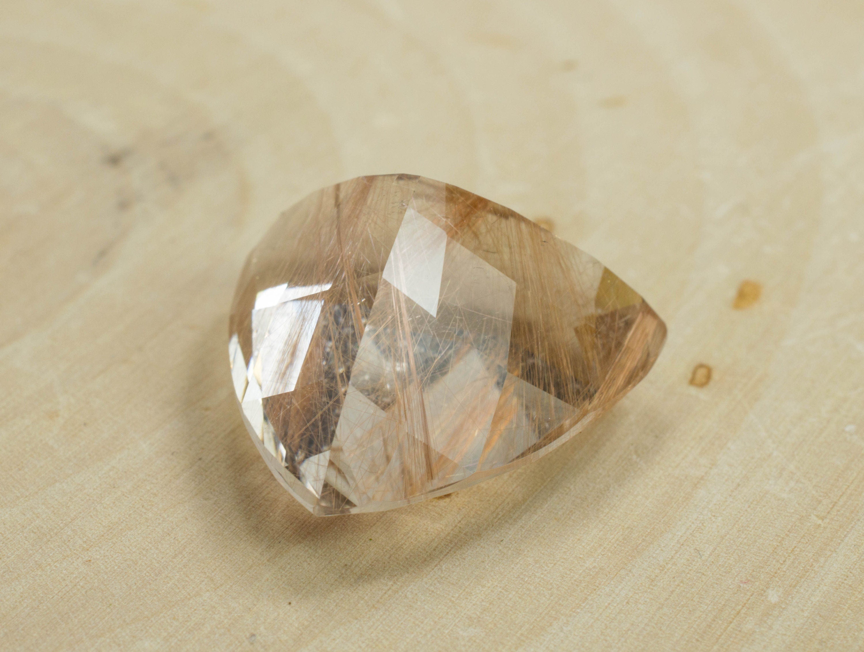 Rutilate Quartz; Genuine Untreated Brazilian Quartz - Mark Oliver Gems