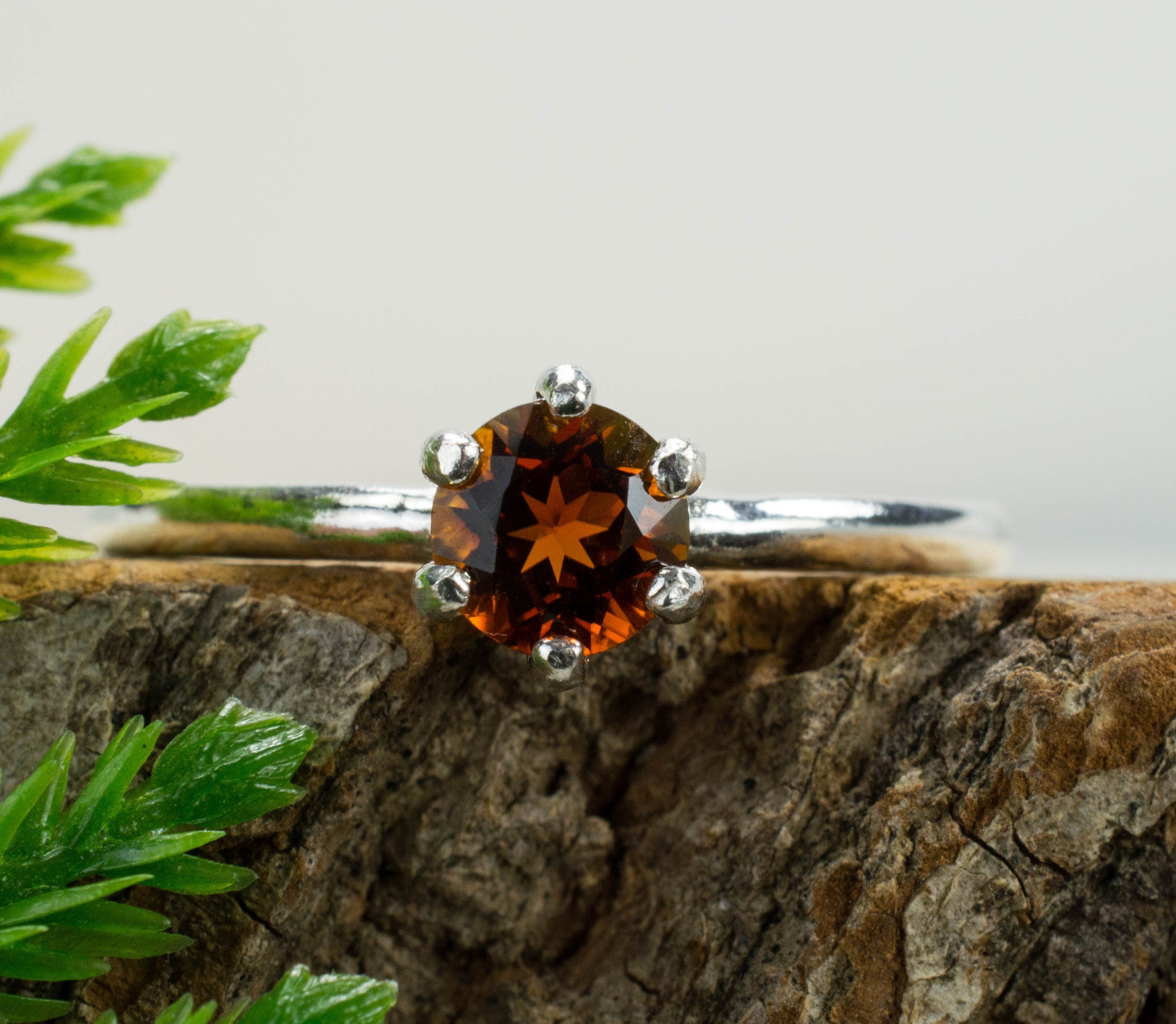 Sunset Tourmaline Sterling Silver Ring; Genuine Untreated Tourmaline - Mark Oliver Gems