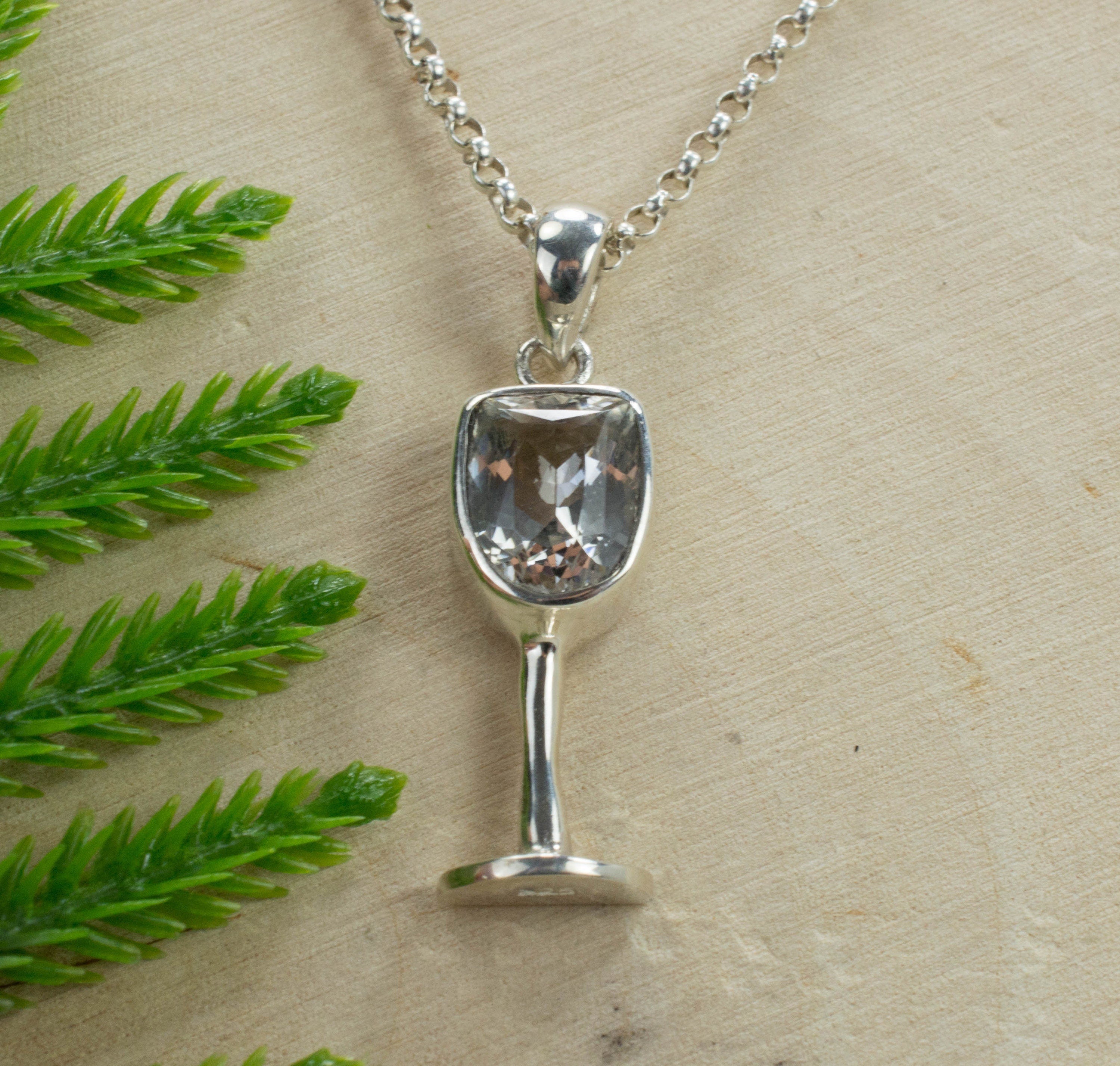Tanzanian Quartz Sterling Silver Pendant; Genuine Untreated Mondo Quartz; Quartz Pendant - Mark Oliver Gems